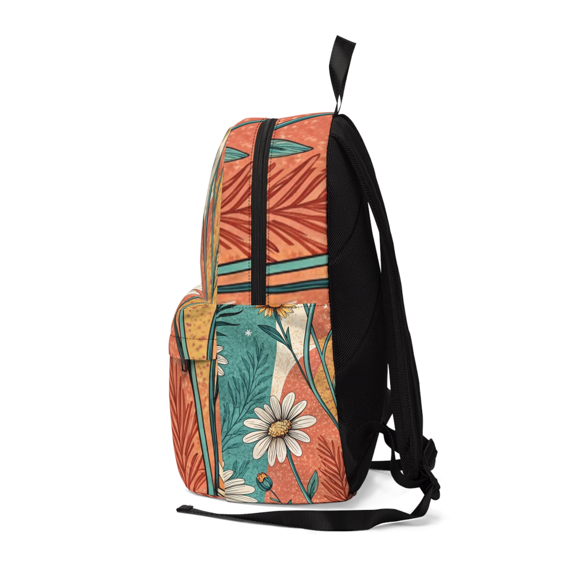 Retro Daisy Dream Unisex Classic Backpack, Artsulli - Art is Long, Life is Short, Bags, , , , , , , 