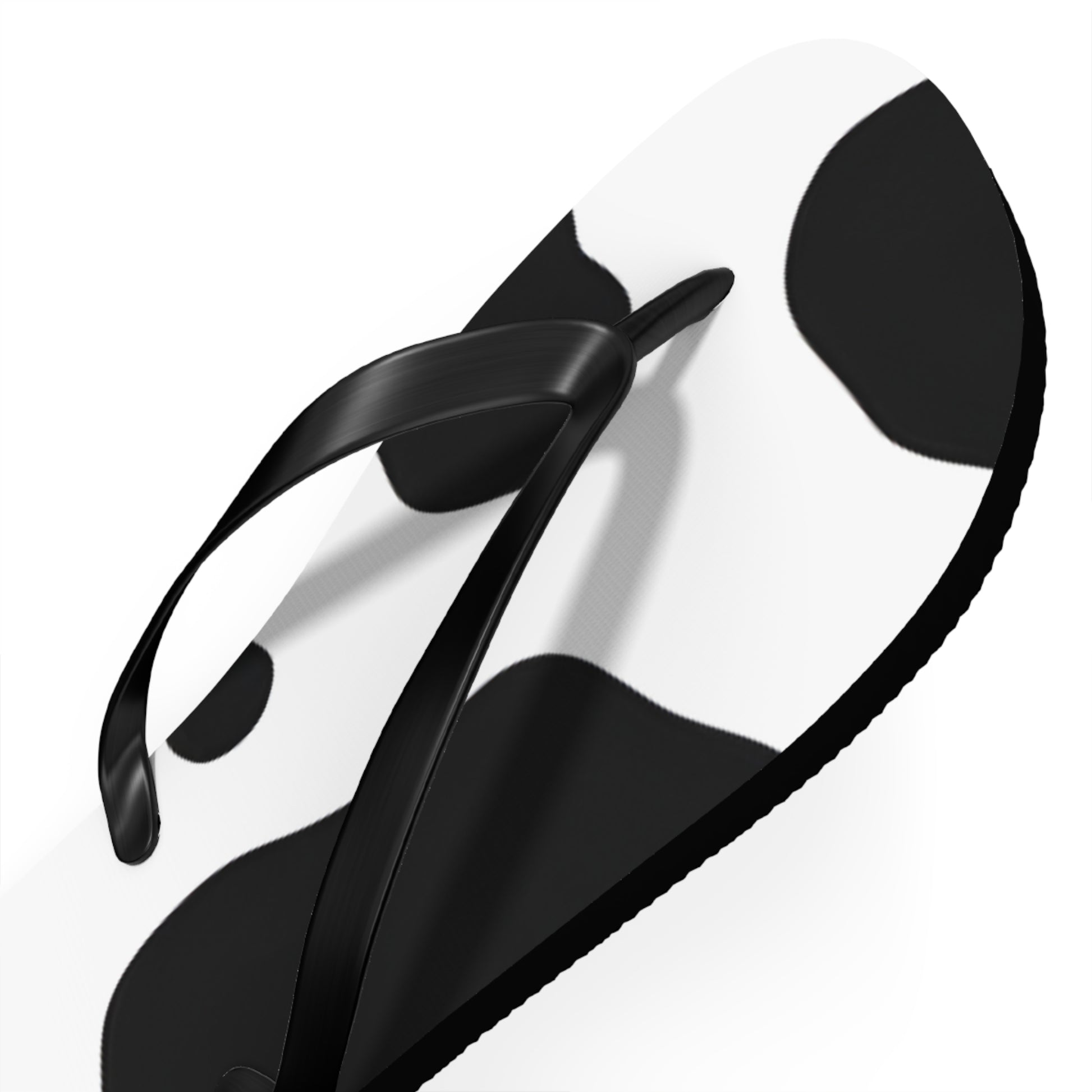 Cow Print Focus Flip Flops, Artsulli - Art is Long, Life is Short, Shoes, , , , , , , 