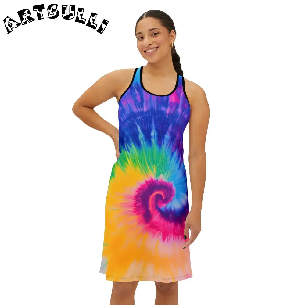 JAKKOUTTHEBXX Spiral Tie-Dye Tank Dress 2025