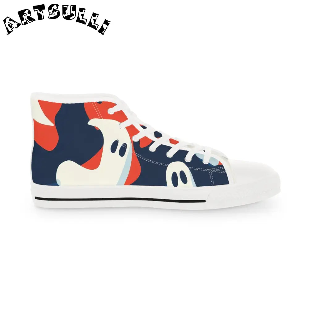 JAKKOUTTHEBXX Camo Ghosts Men’s High Top Sneakers JAKKOUTTHEBXX