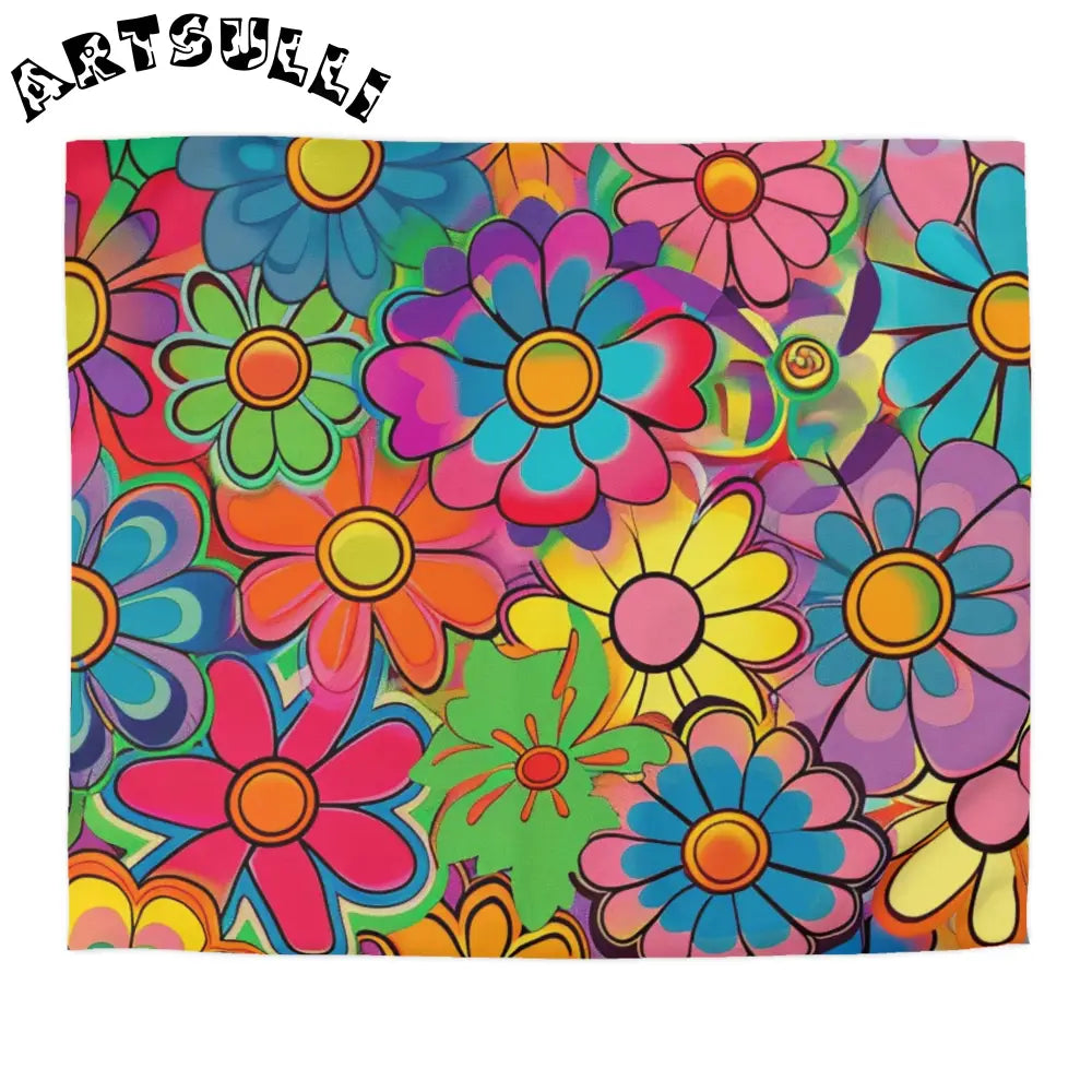 JAKKOUTTHEBXX Chromatic Daisy Dream Microfiber Duvet Cover