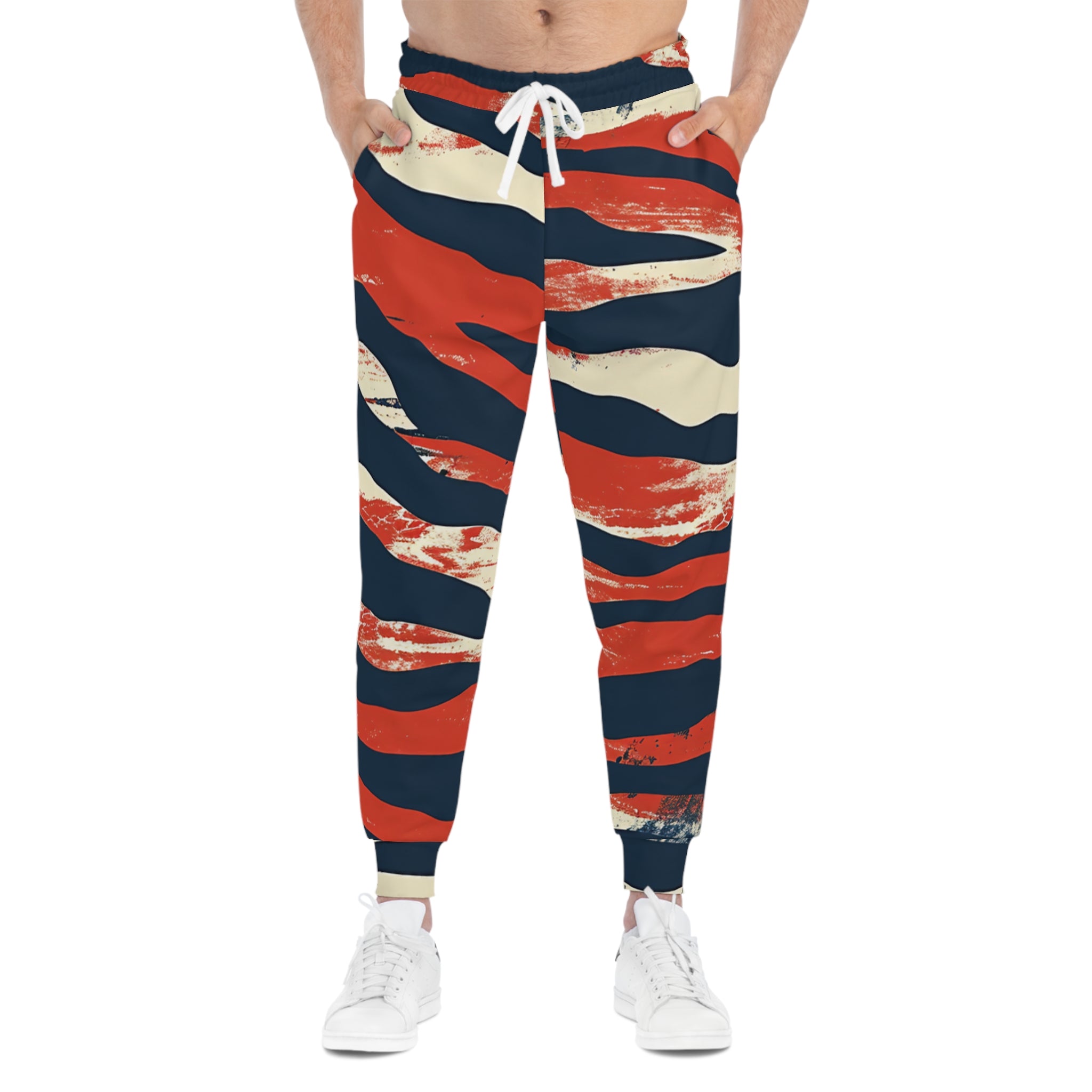 Camo Tiger Stripes Athletic Joggers (AOP), Artsulli - Art is Long, Life is Short, All Over Prints, , , , , , , 