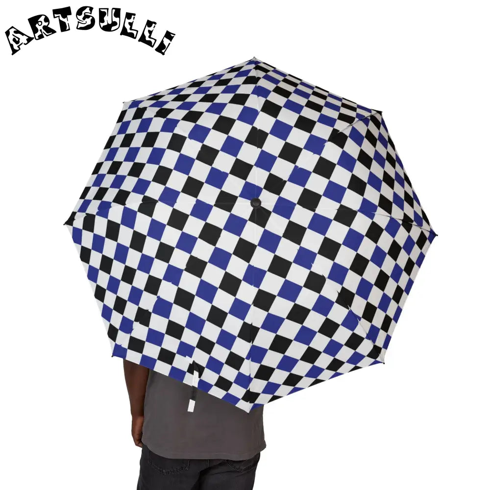 JAKKOUTTHEBXX Checkerboard II Blue White and Black Semi-Automatic