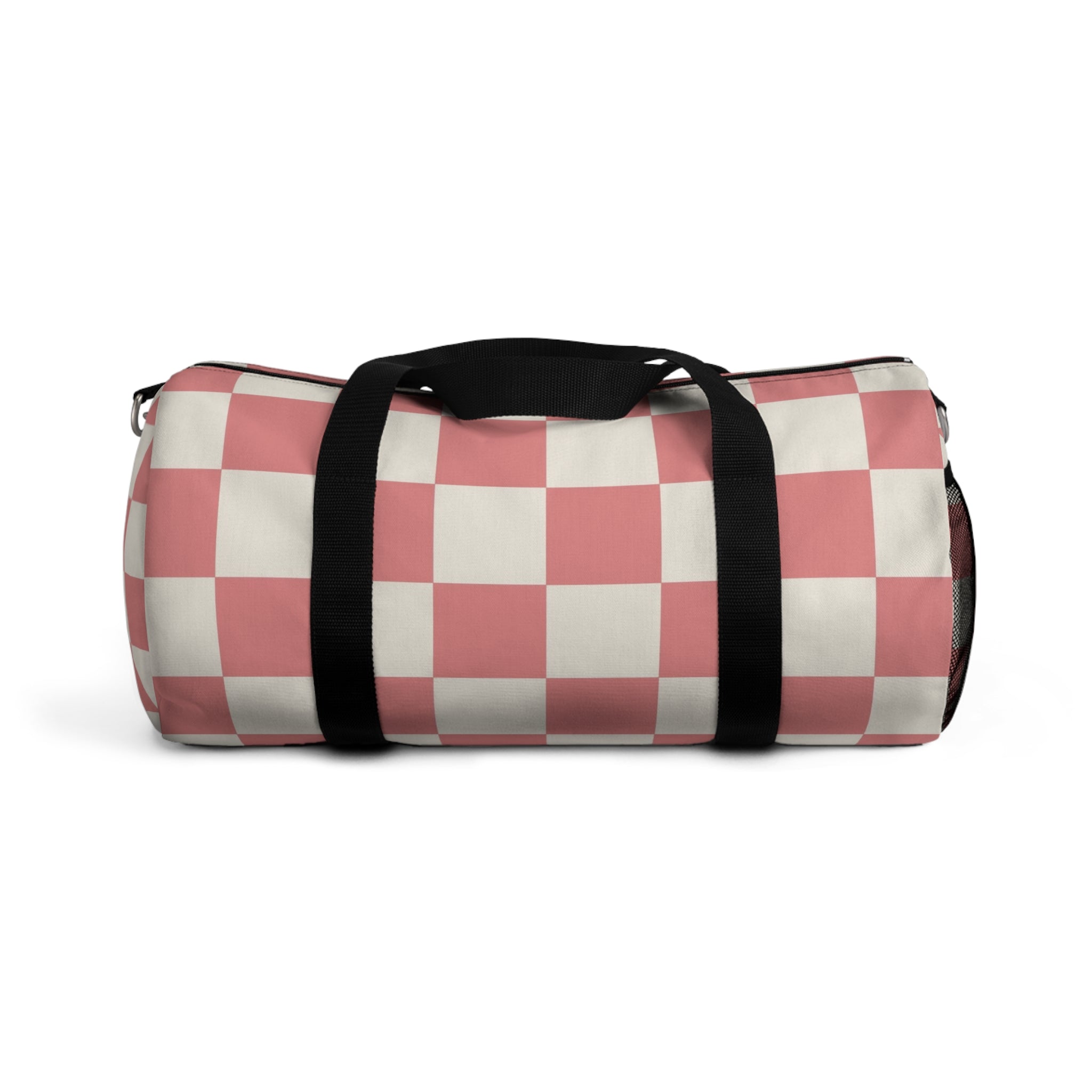 Retro Checkered Grassland Sprites Duffel Bag, Artsulli - Art is Long, Life is Short, Bags, Size, Small, , , , , 32815535366313601248