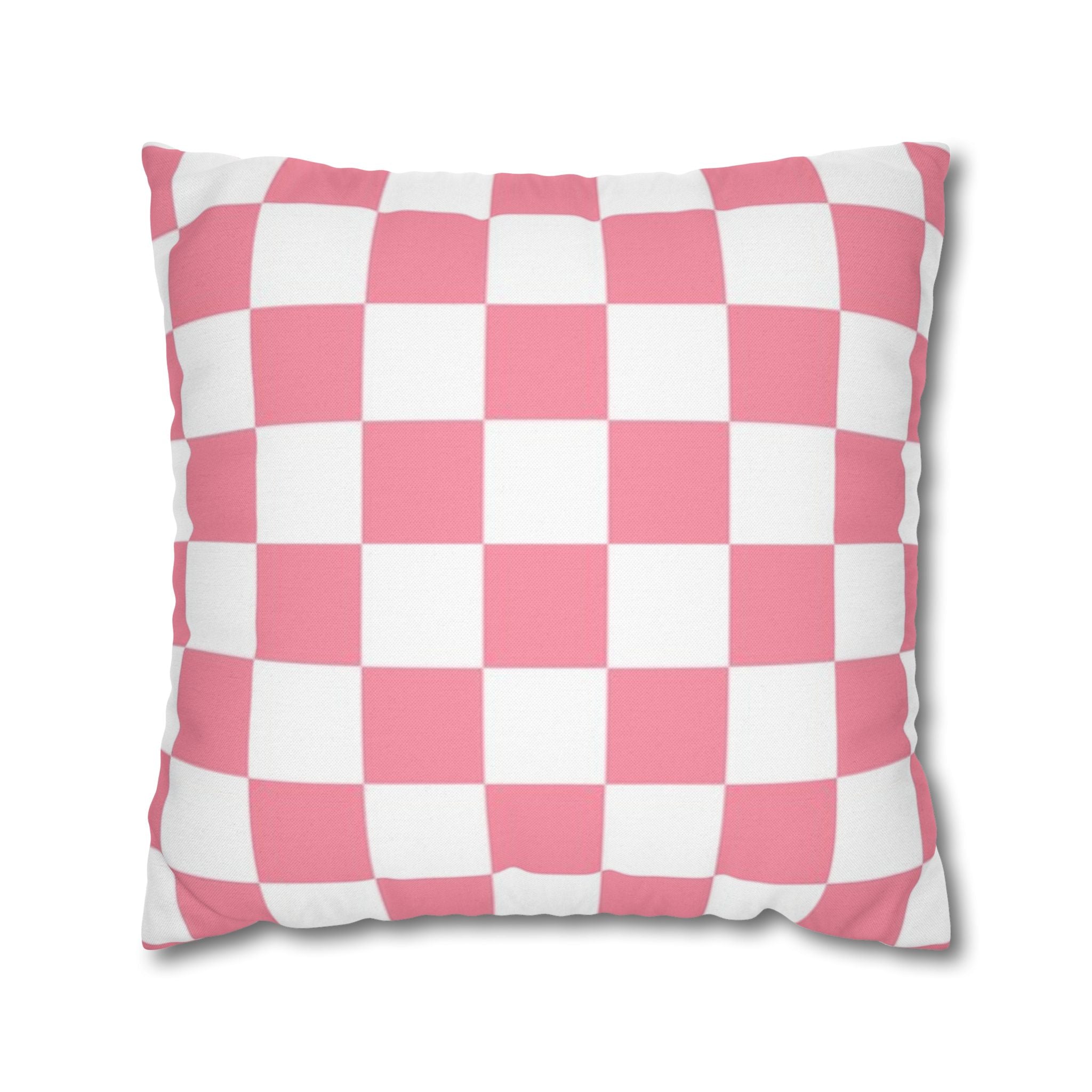 Brigandine Checkered Scene Spun Polyester Square Pillowcase, Artsulli - Art is Long, Life is Short, Home Decor, Size, 20" × 20", , , , , 17782479613506736162