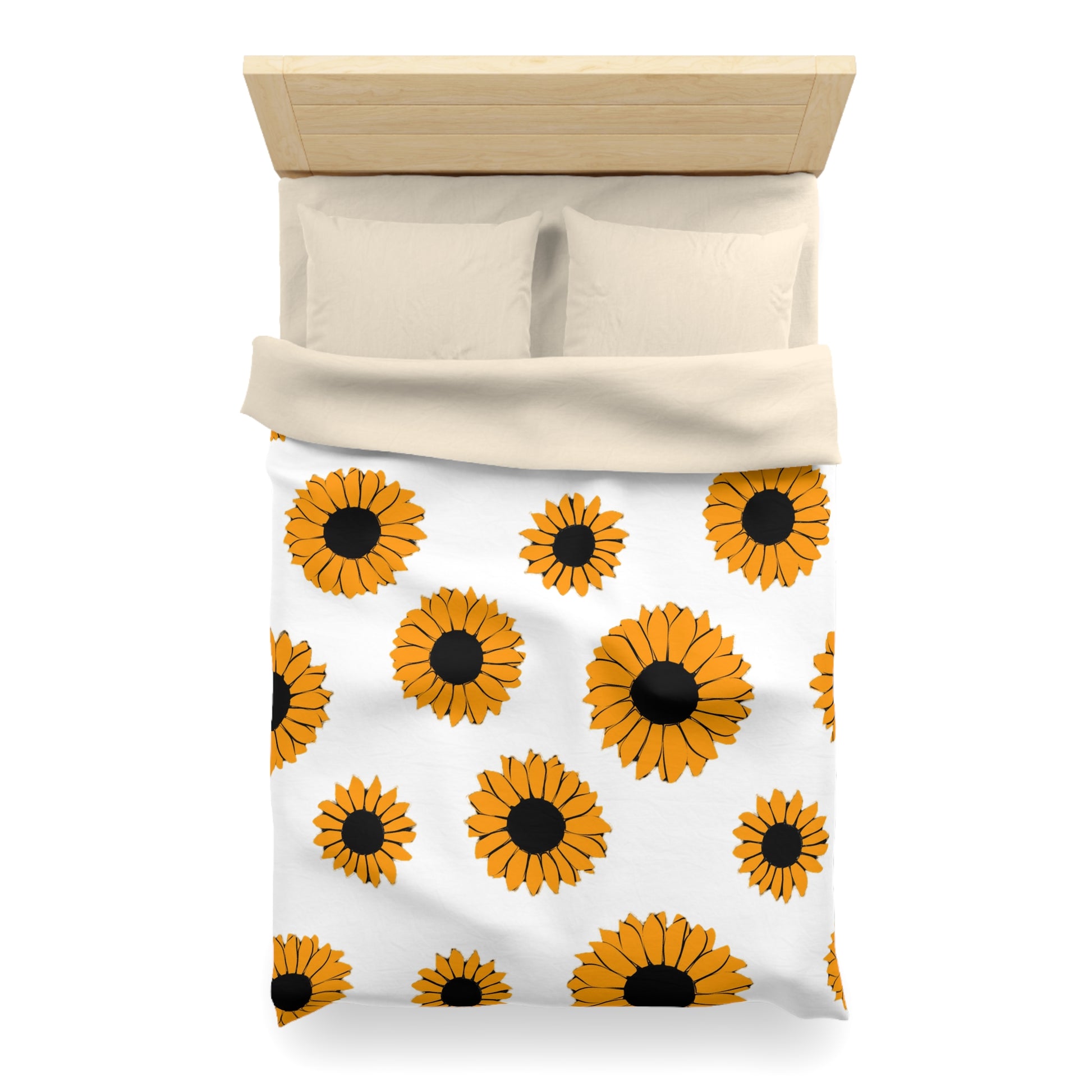 Sunflowers Microfiber Duvet Cover, Artsulli - Art is Long, Life is Short, Home Decor, , , , , , , 