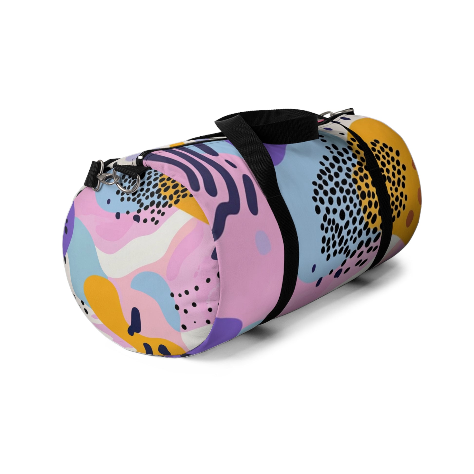 Colorful Abstract Dots and Shapes Duffel Bag, Artsulli - Art is Long, Life is Short, Bags, , , , , , , 