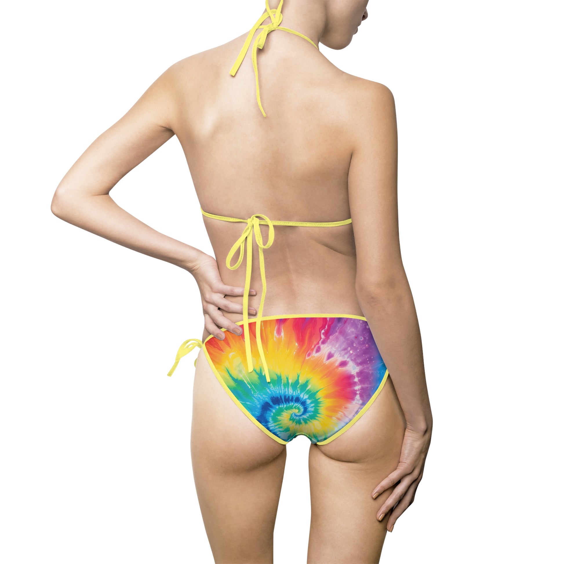 Tie Dye Women's Bikini Swimsuit (AOP), Artsulli - Art is Long, Life is Short, All Over Prints, , , , , , , 