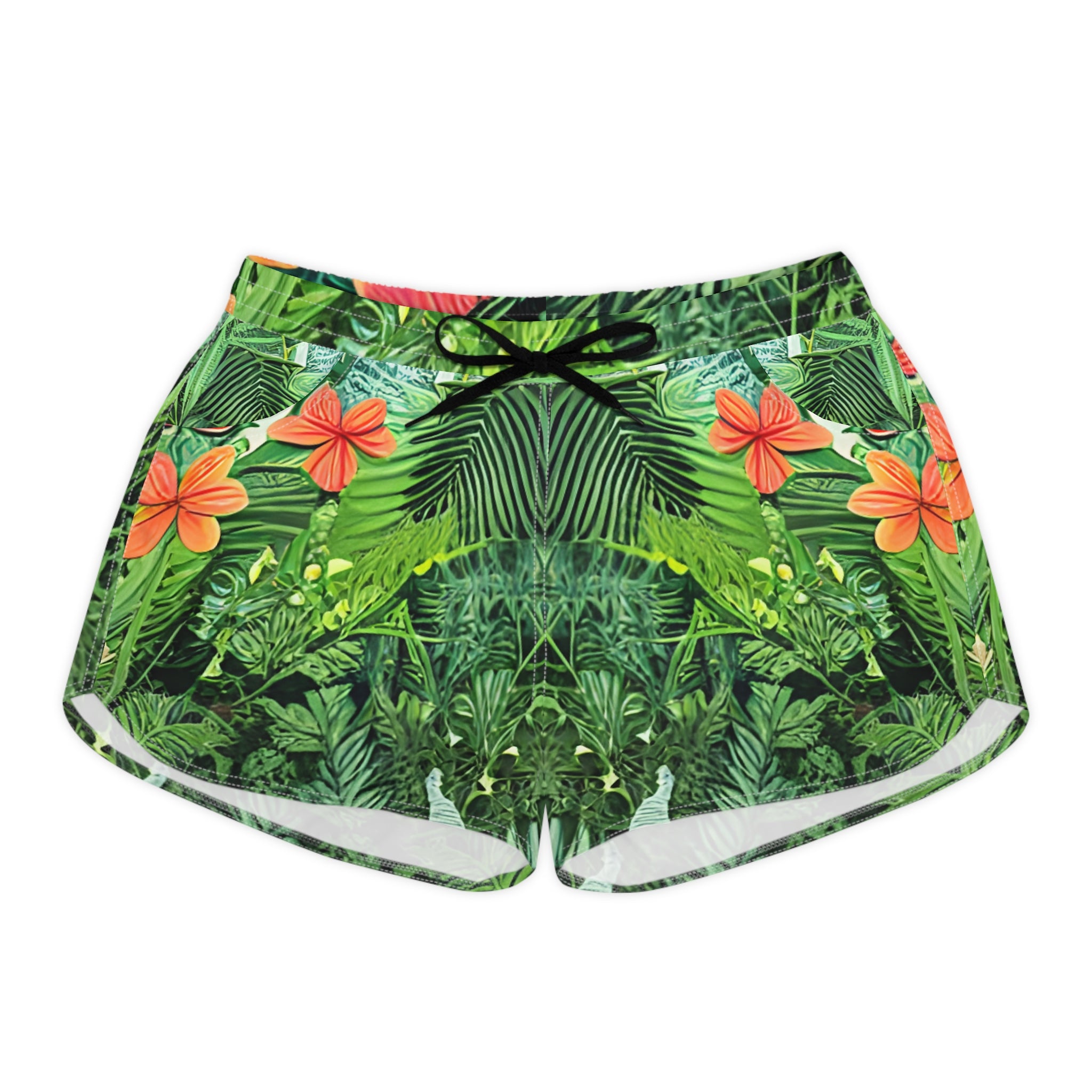 Jungle Zebra Art Women's Casual Shorts (AOP), Artsulli - Art is Long, Life is Short, All Over Prints, Size, S, Color, Black drawstring, , , 41112504881372818243