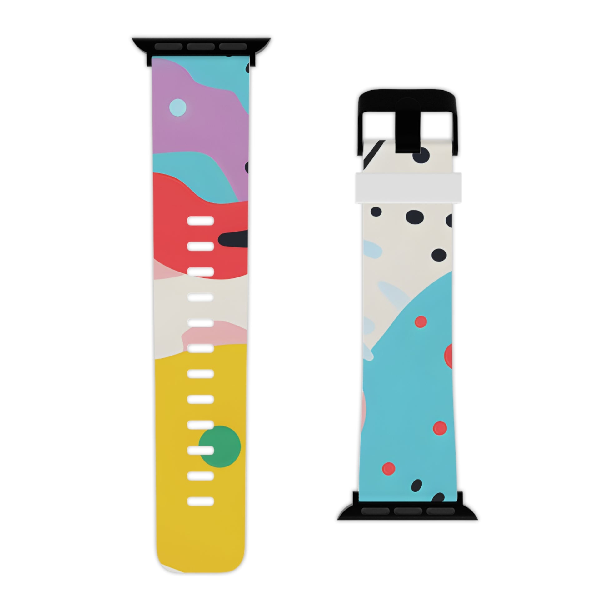 Colorful Abstract Shapes Surreal Watch Band for Apple Watch, Artsulli - Art is Long, Life is Short, Accessories, , , , , , , 