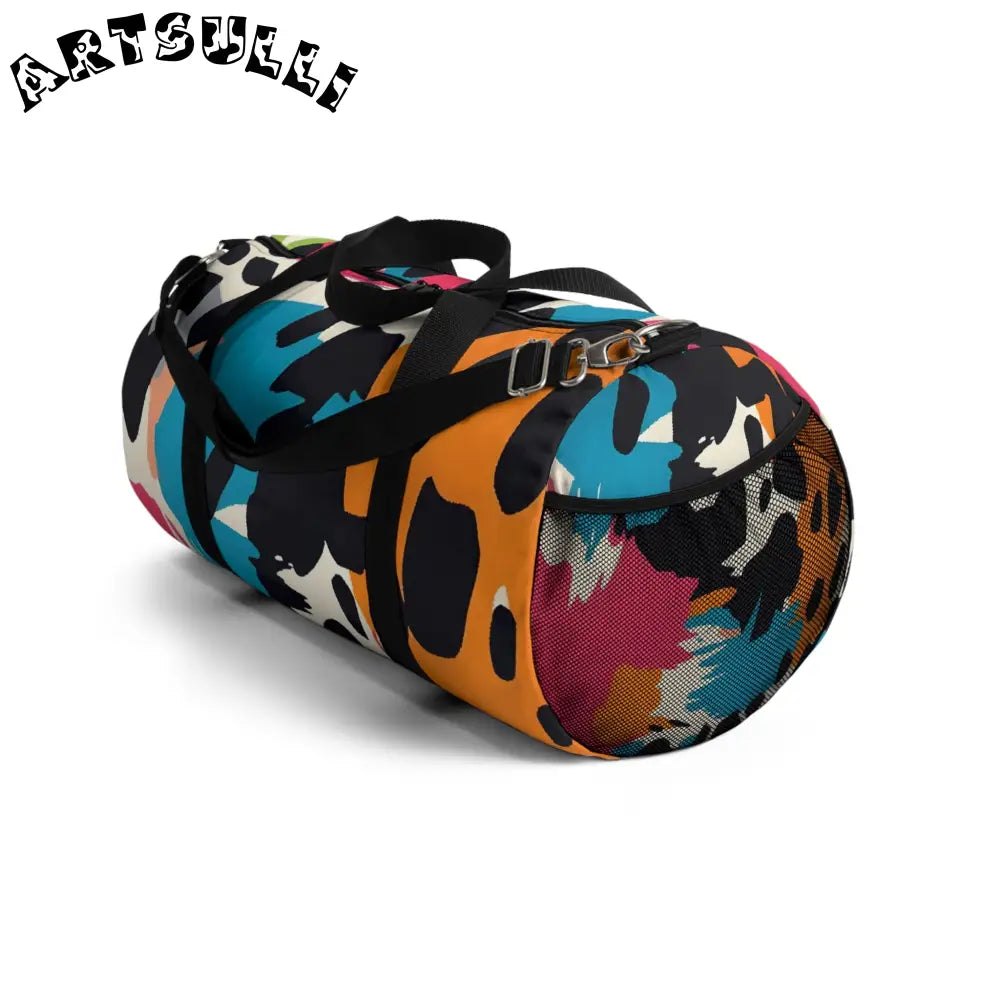 JAKKOUTTHEBXX Wild Brush Strokes x Animal Print Multi-Color Duffel