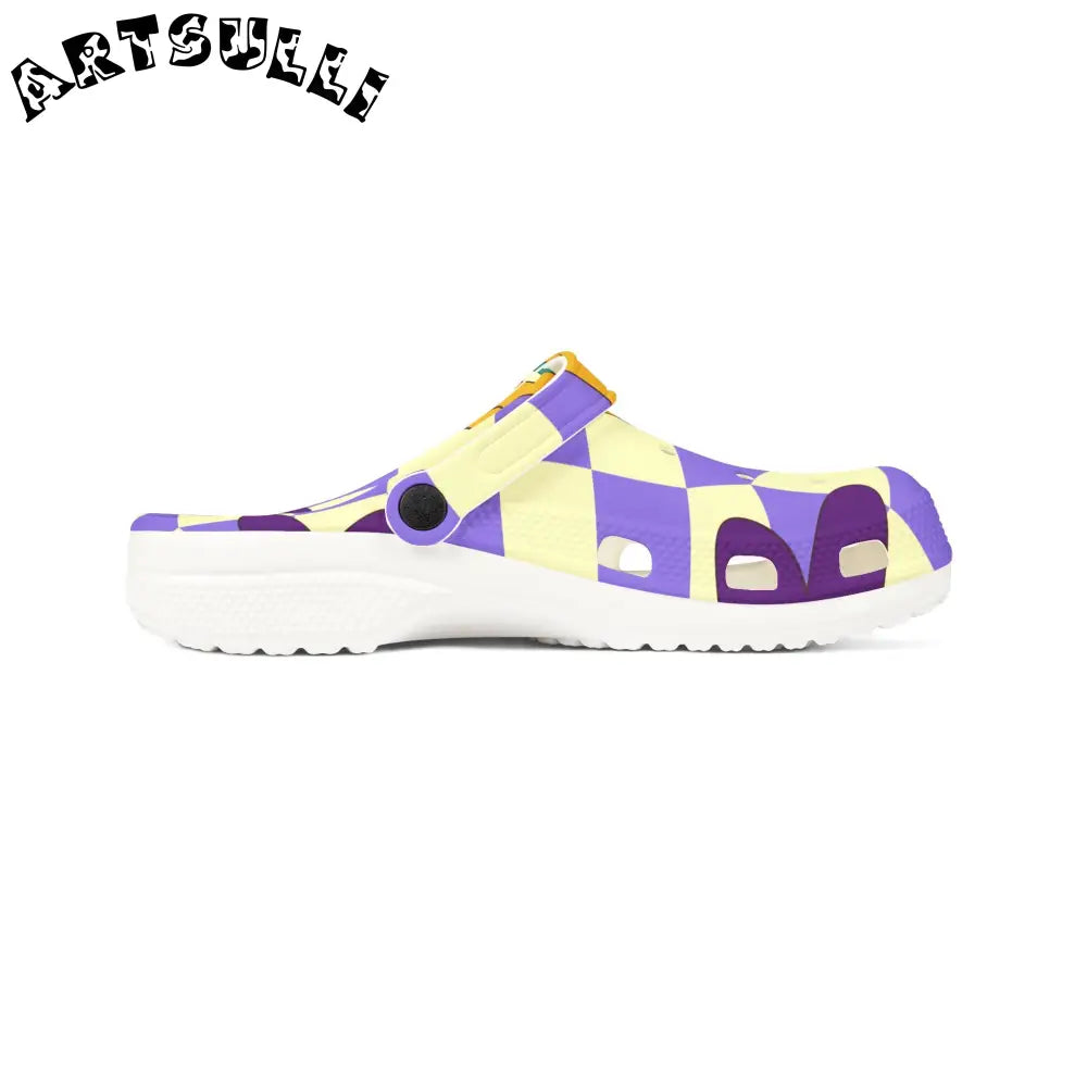 JAKKOUTTHEBXX Trippy Flower Power Motifs EVA Foam Rubber Shoes (AOP)