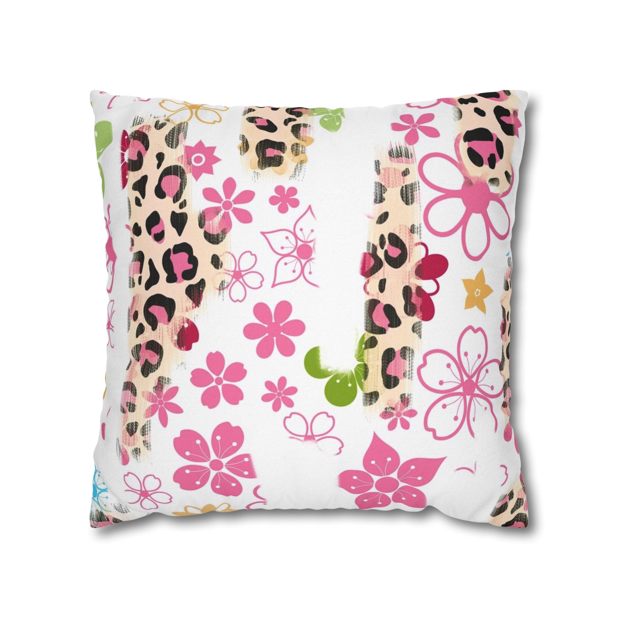 Spun Polyester Square Pillowcase