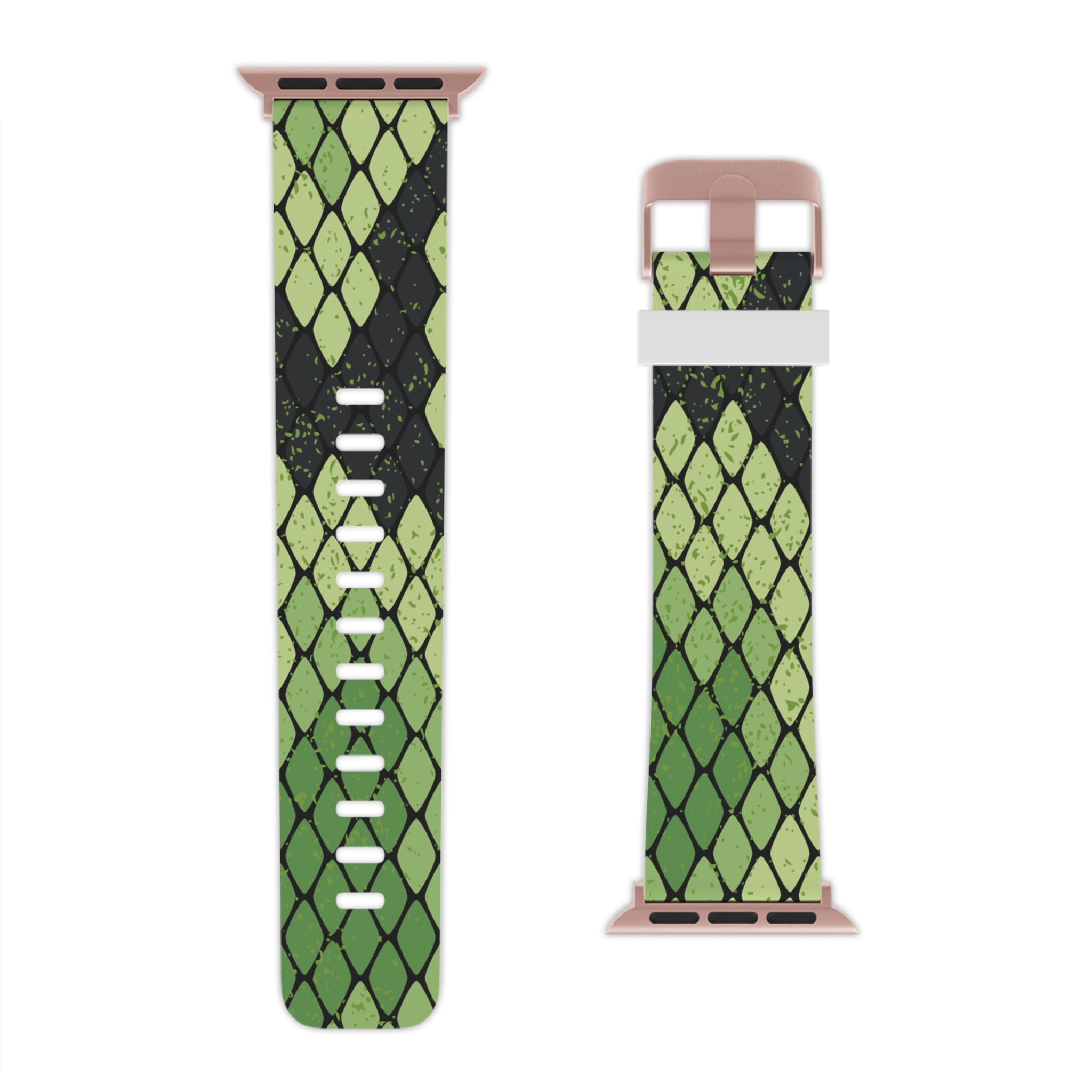 Snake Skin Green and Black Watch Band for Apple Watch, Artsulli - Art is Long, Life is Short, Accessories, , , , , , , 