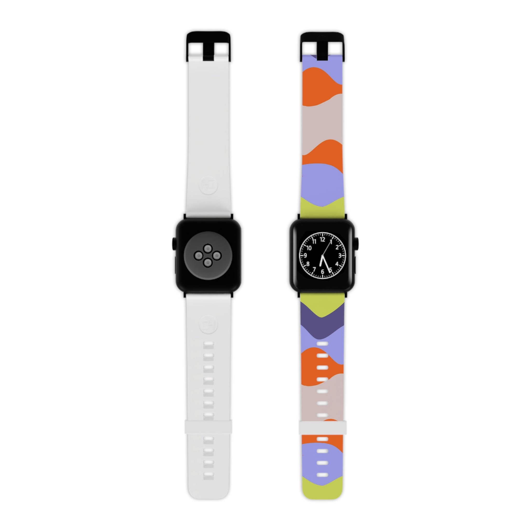 Waves Red and Blue Watch Band for Apple Watch, Artsulli - Art is Long, Life is Short, Accessories, Size, 7.5'' × 0.75'' / 42 - 44 mm, Color, Black, , , 19988282333351469056