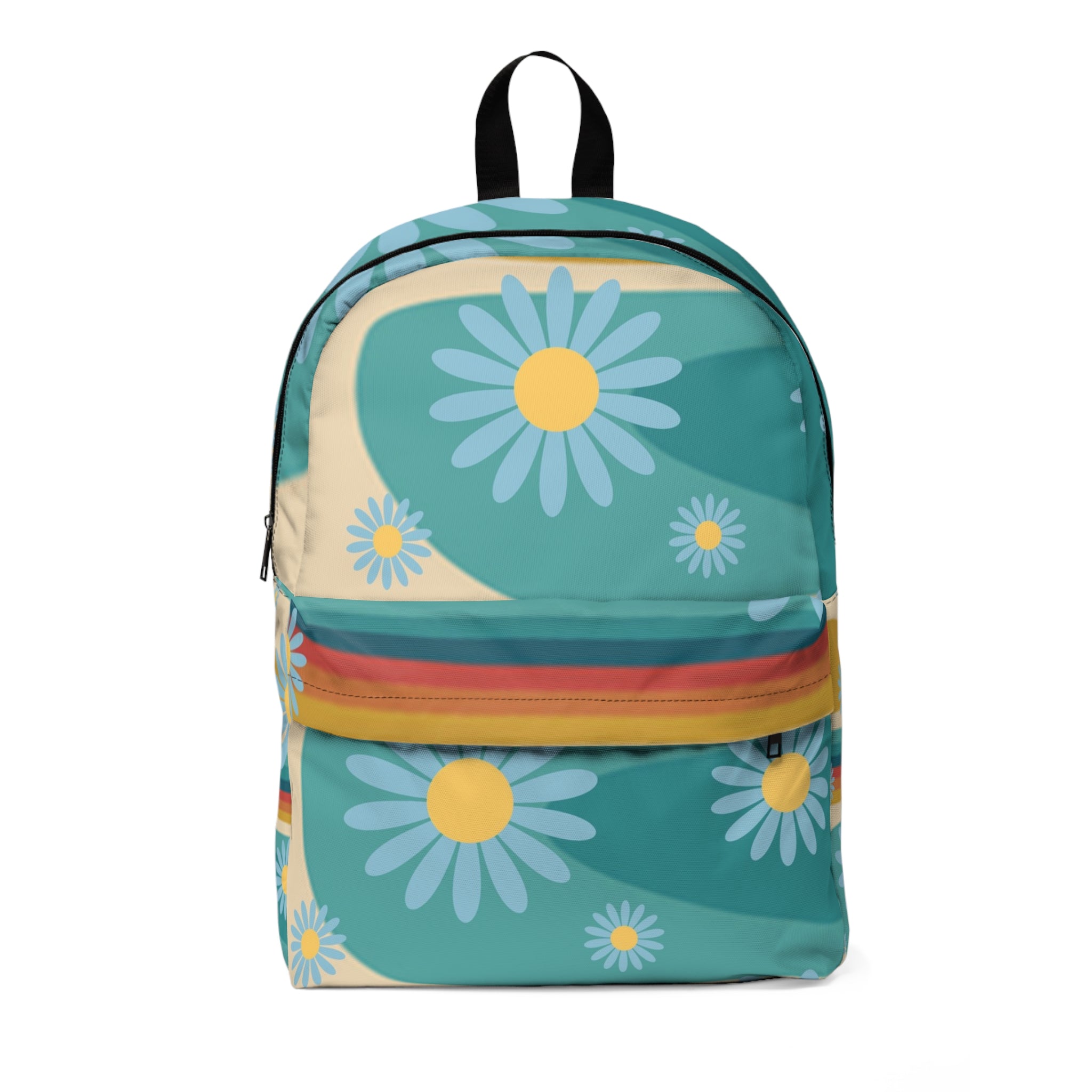 Psychedelic Floral Hills Multi-Color Unisex Classic Backpack, Artsulli - Art is Long, Life is Short, Bags, Size, One size, , , , , 15344742833247