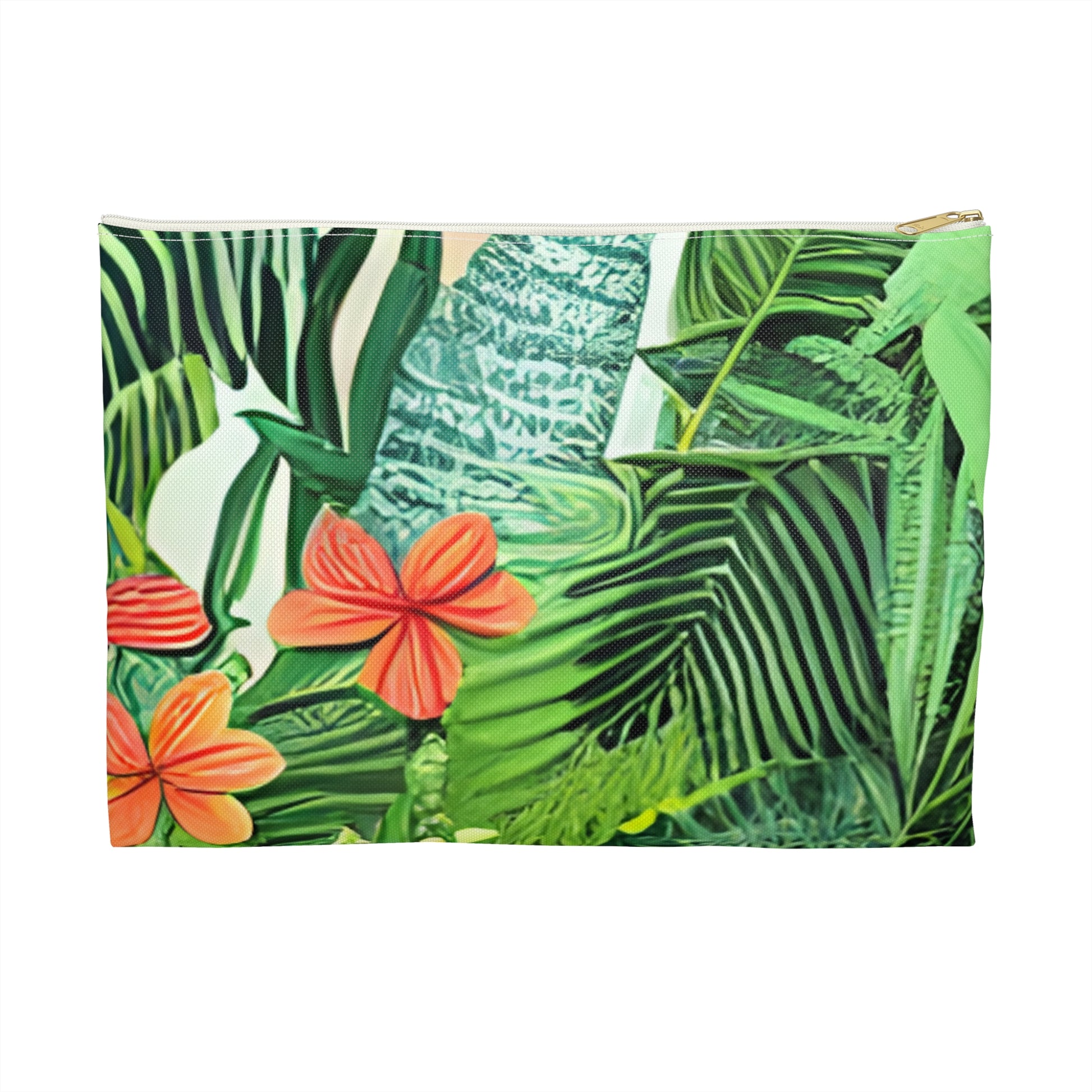 Jungle Zebra Art Accessory Pouch, Artsulli - Art is Long, Life is Short, Bags, Size, Large, Color, White zipper, , , 61995180313169