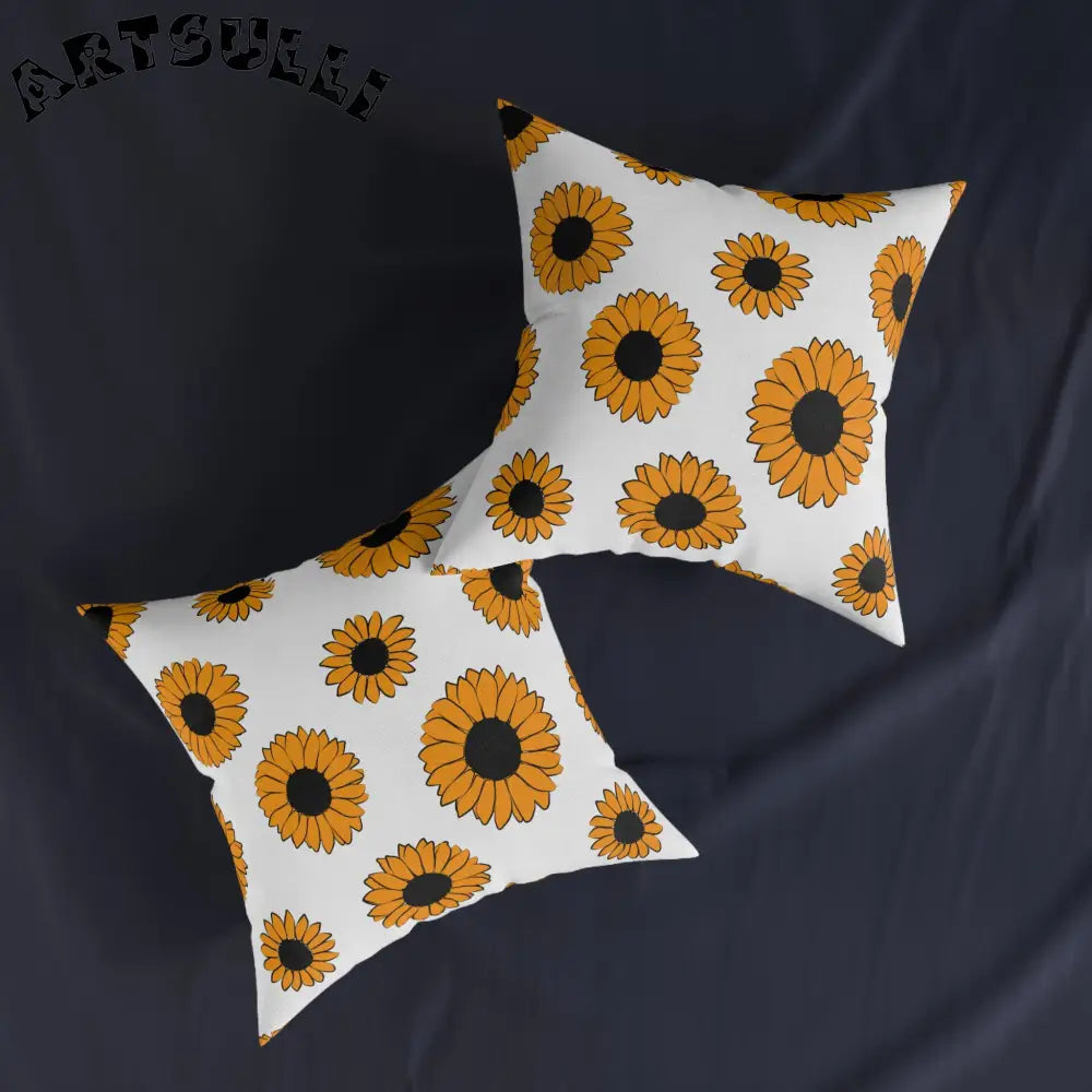 JAKKOUTTHEBXX Sunflowers Square Pillow JAKKOUTTHEBXX Artsulli - Art