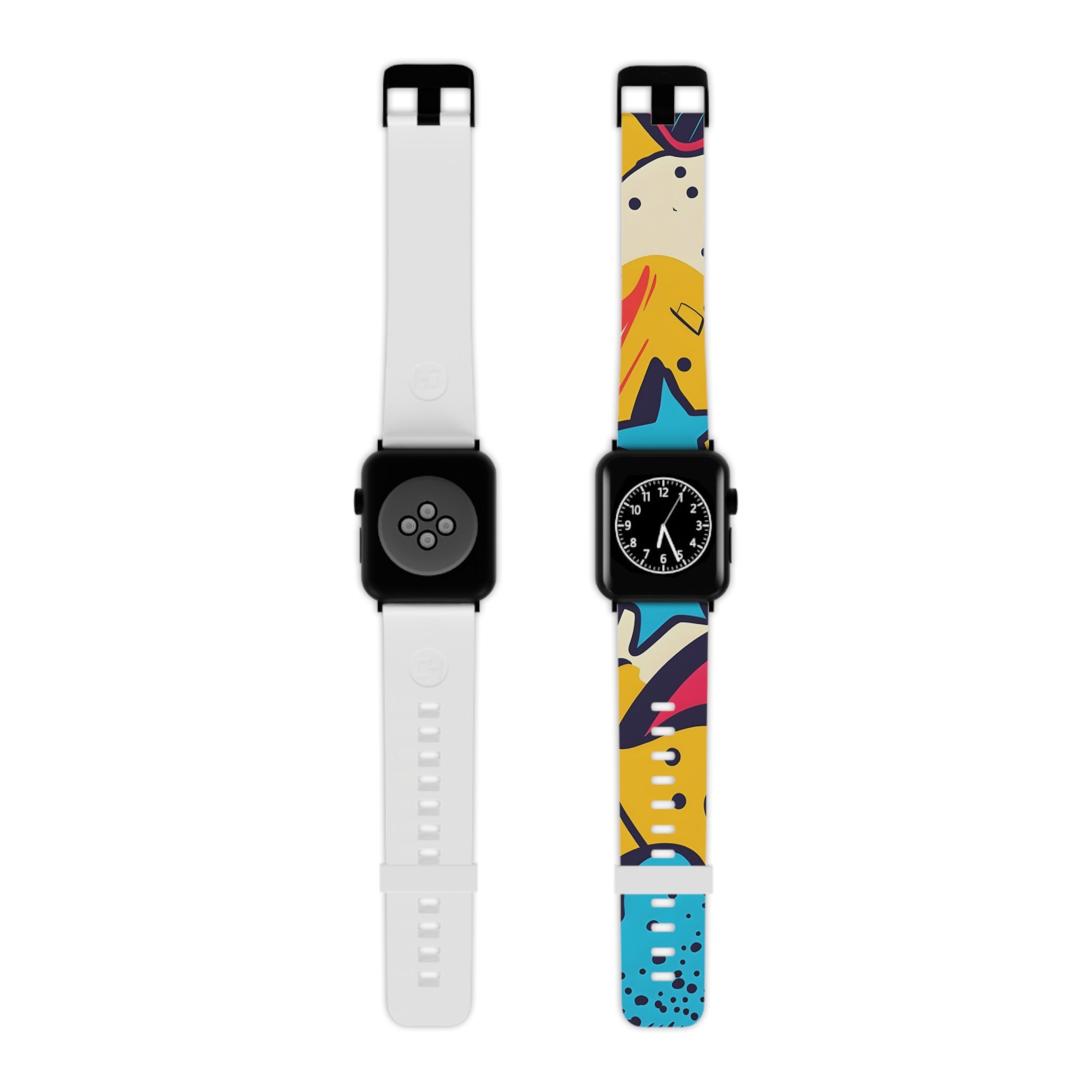 Comic x Pop Art Watch Band for Apple Watch, Artsulli - Art is Long, Life is Short, Accessories, Size, 7.5'' × 0.75'' / 38 - 40 mm, Color, Black, , , 12610225174624894783