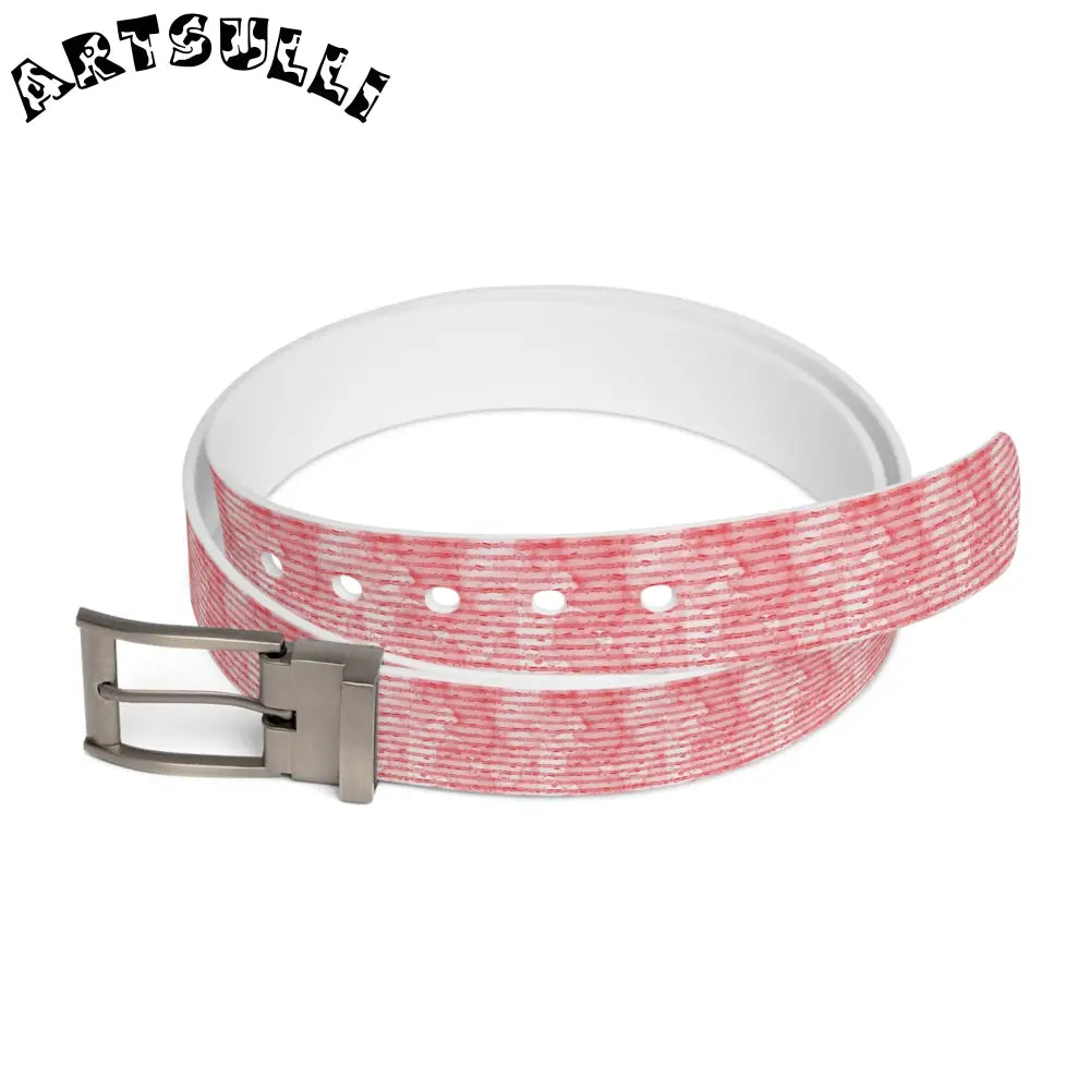 JAKKOUTTHEBXX Pink Patterned C4 Art Belt Strap 2025