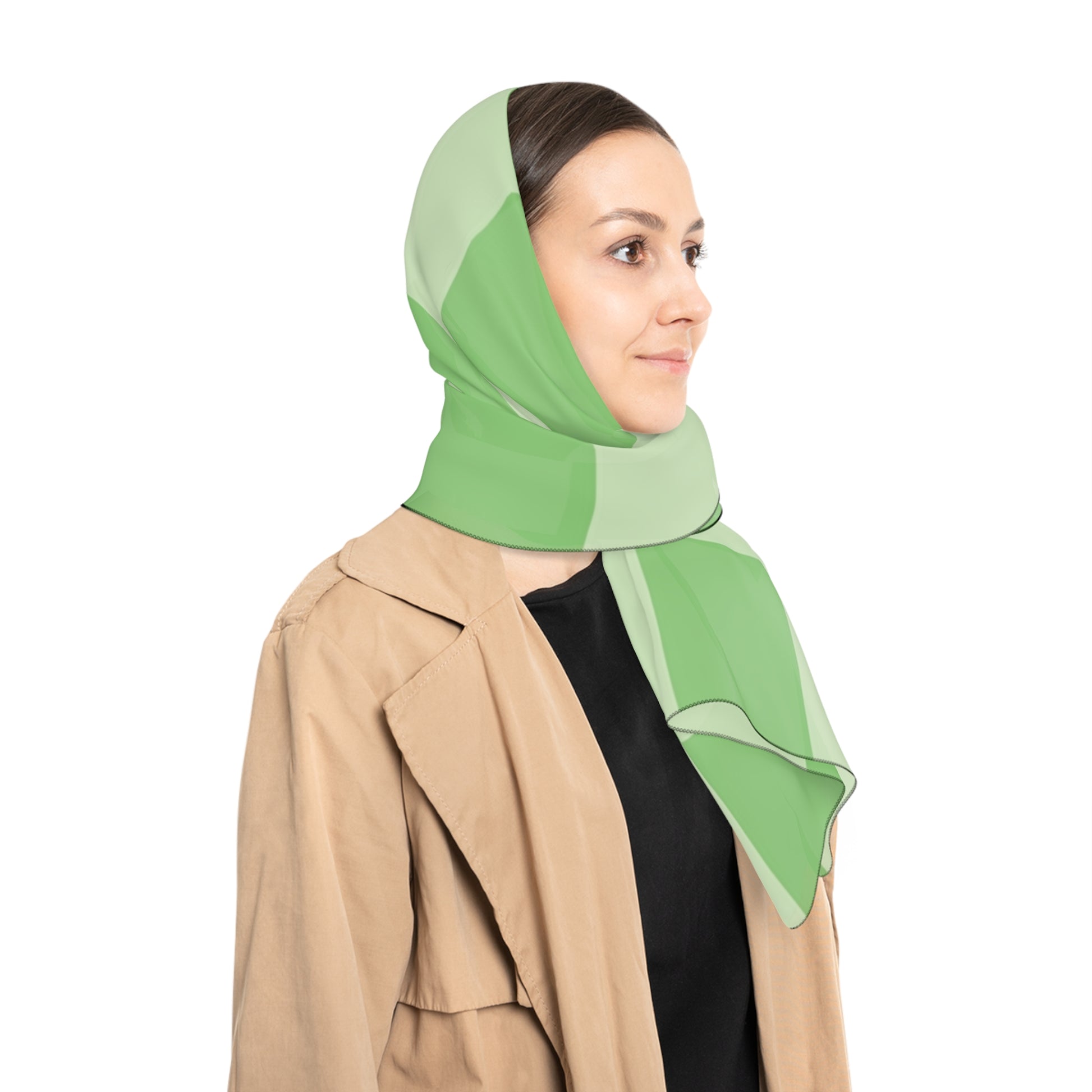 Checkerboard Green Poly Scarf, Artsulli - Art is Long, Life is Short, Accessories, , , , , , , 