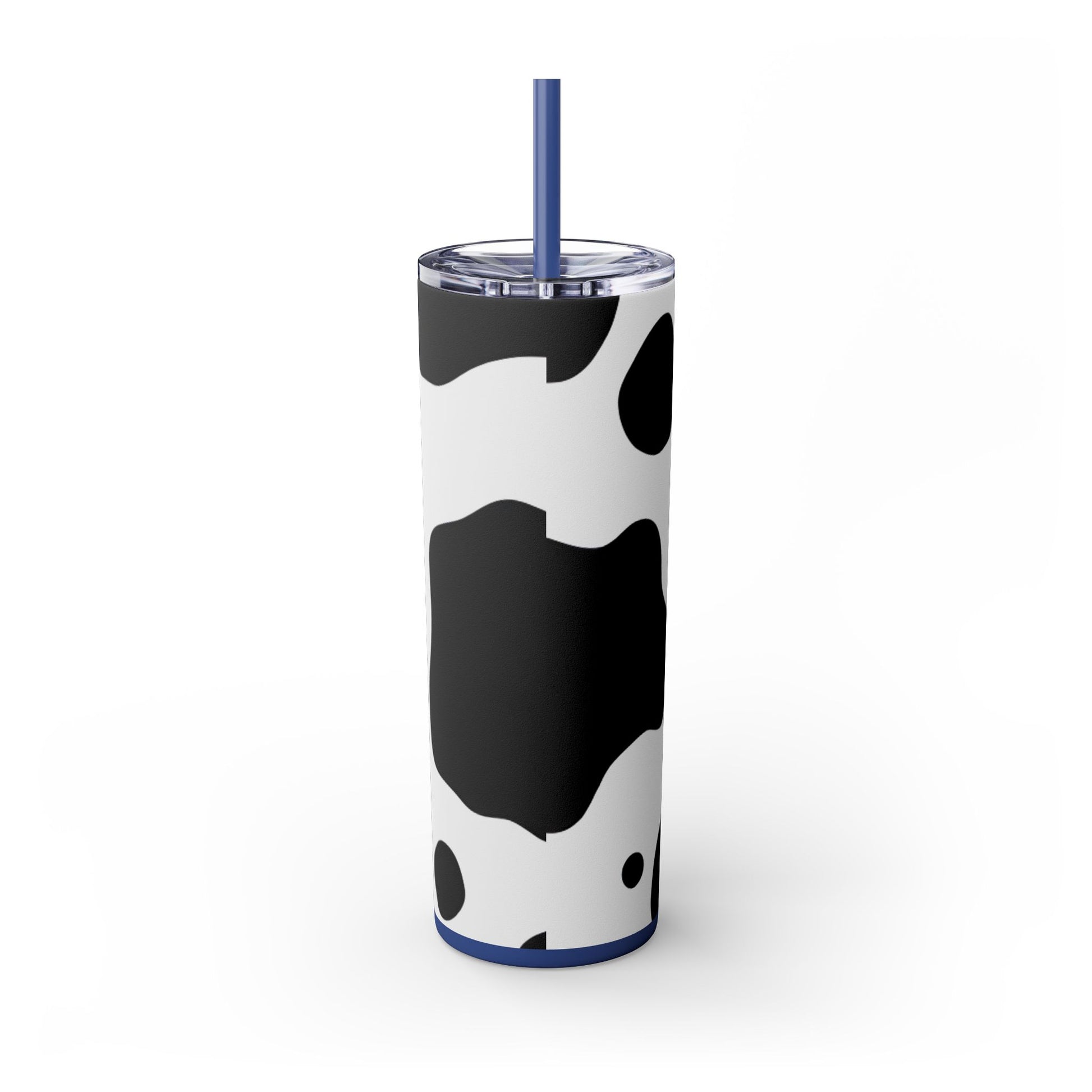 Cow Print Focus Skinny Tumbler with Straw, 20oz, Artsulli - Art is Long, Life is Short, Mug, , , , , , , 