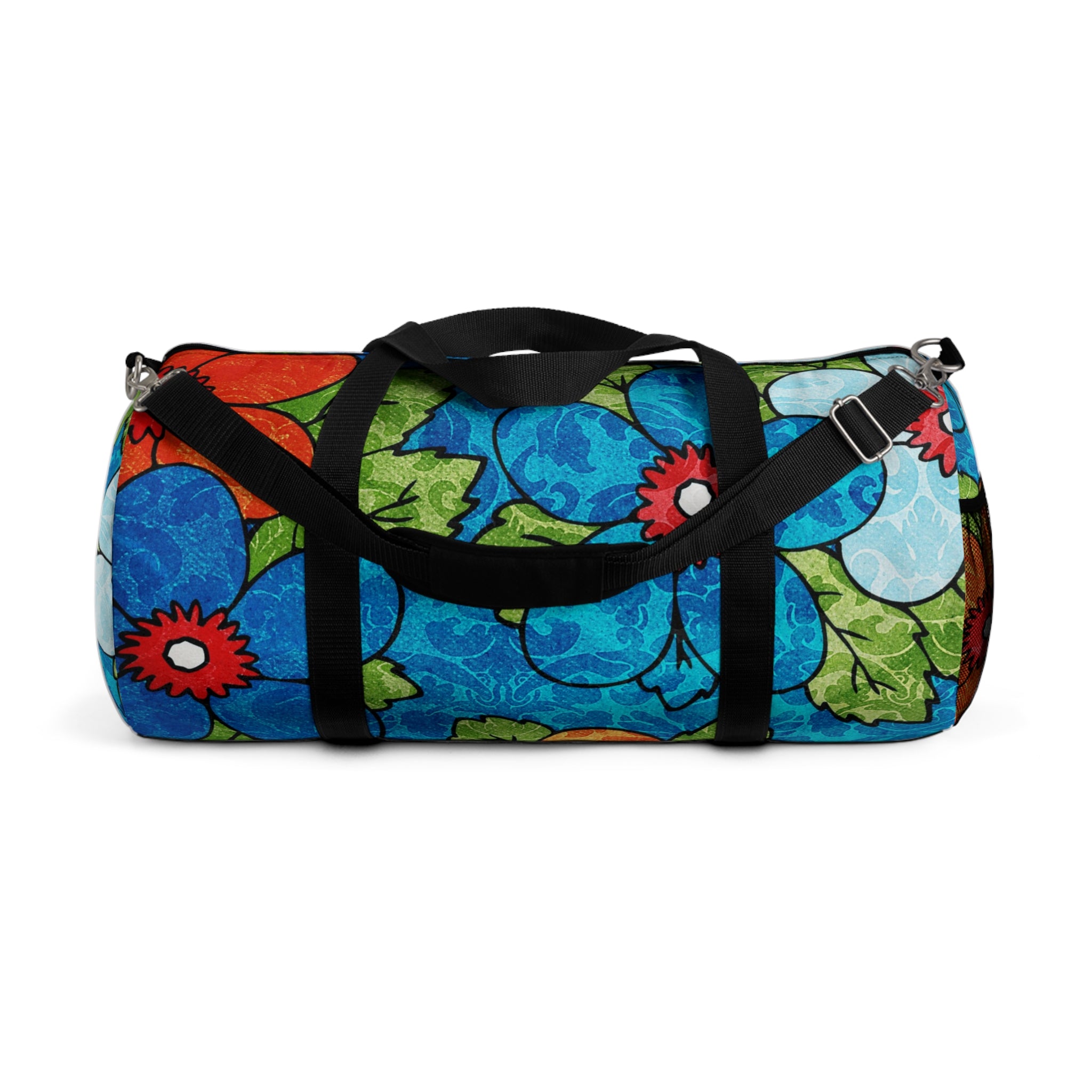 Blue Orange Groovy II Duffel Bag, Artsulli - Art is Long, Life is Short, Bags, Size, Large, , , , , 72336852388339130549