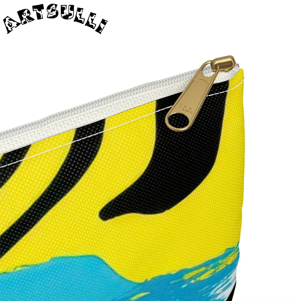 Zebra Stripes x Leapord Print x Paint Splatter Multi-Color Accessory Pouch, Artsulli - Art is Long, Life is Short, Bags, , , , , , , 