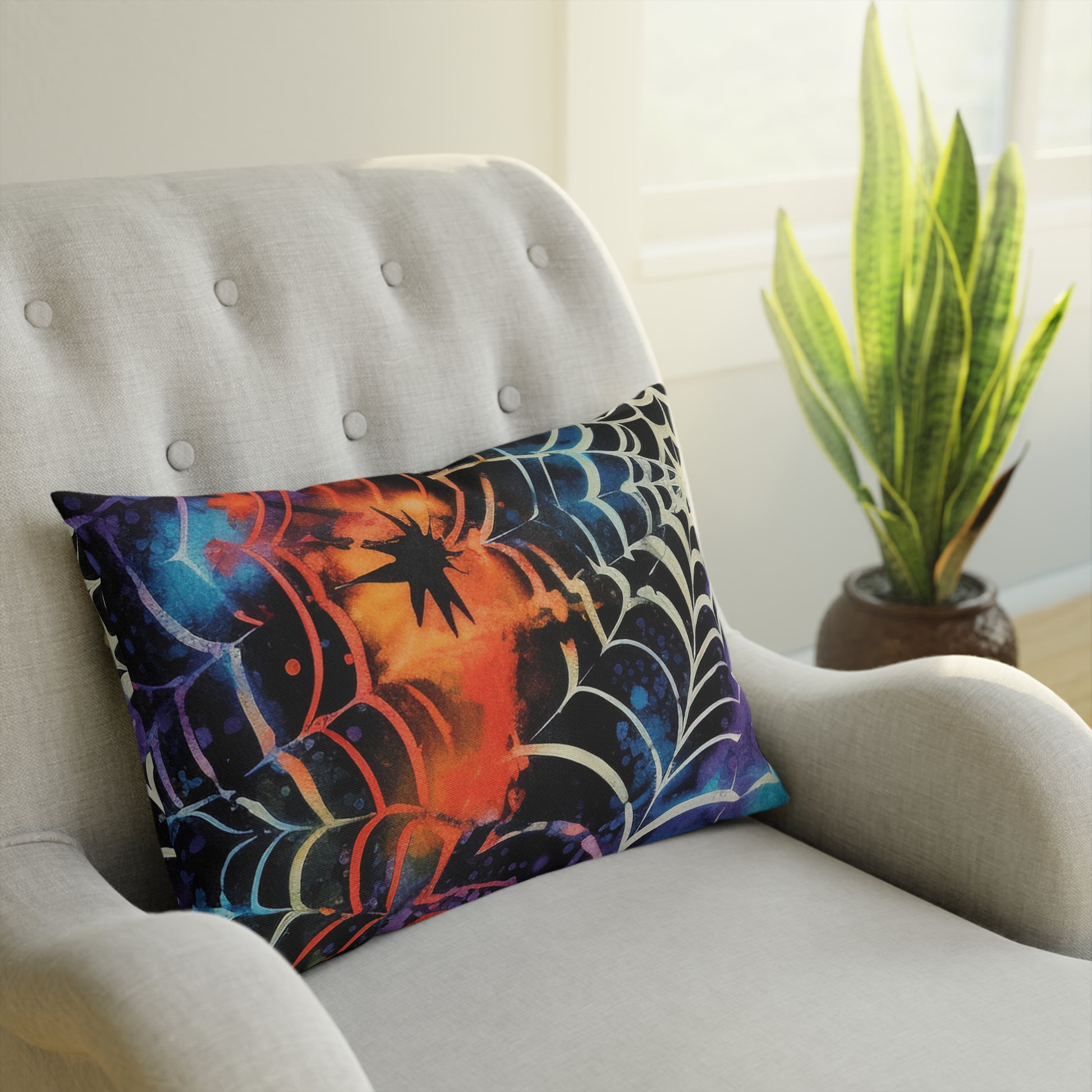 Spider Web Tie Dye Cushion, Artsulli - Art is Long, Life is Short, Home Decor, , , , , , , 