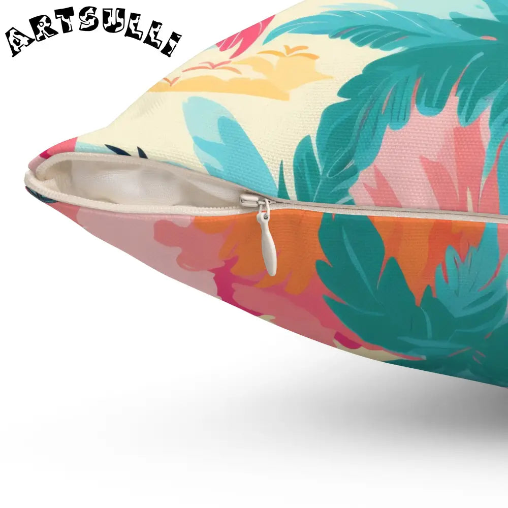 JAKKOUTTHEBXX Tropical Palm Beach Paradise Multi-Color Spun