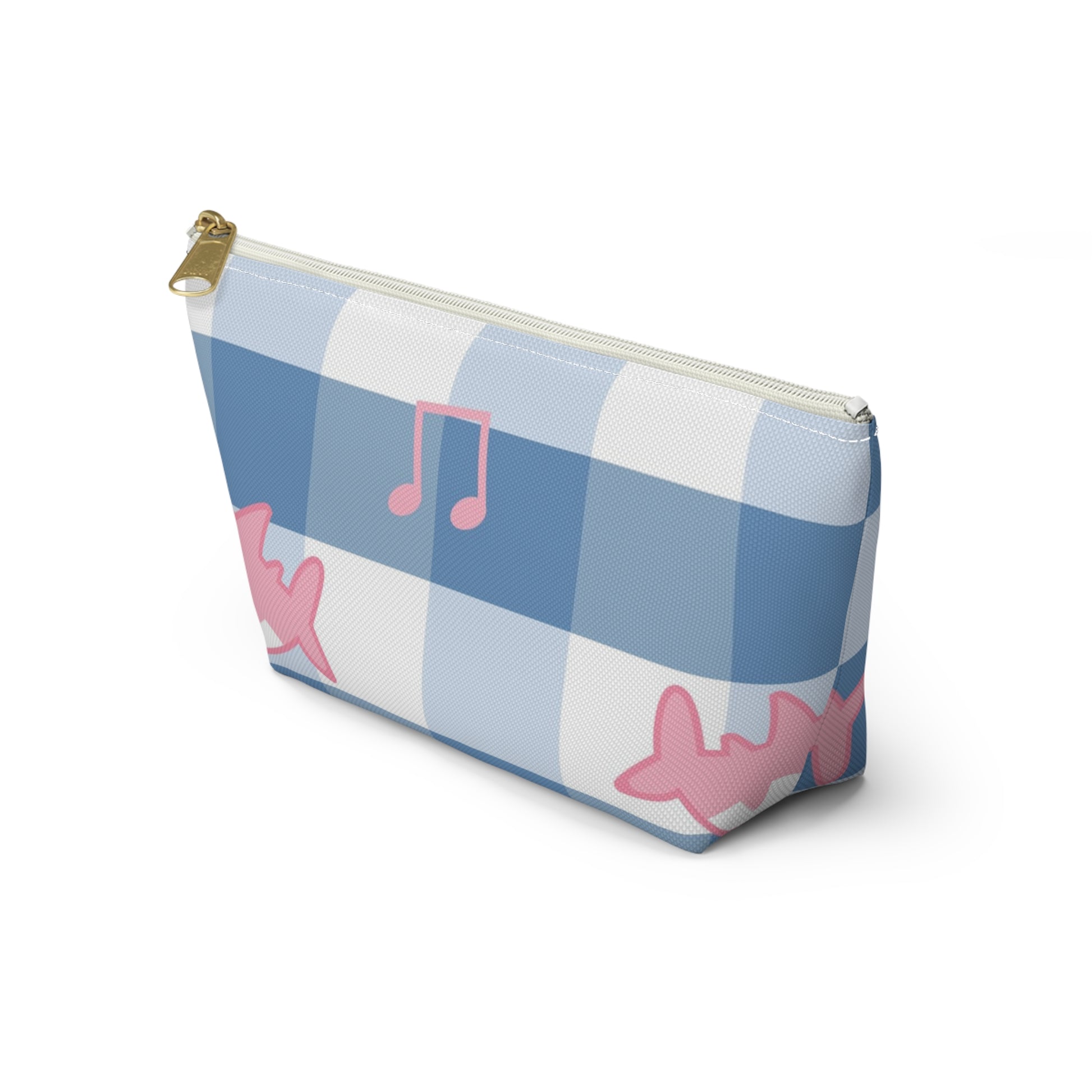 Music Shark Accessory Pouch w T-bottom, Artsulli - Art is Long, Life is Short, Bags, , , , , , , 