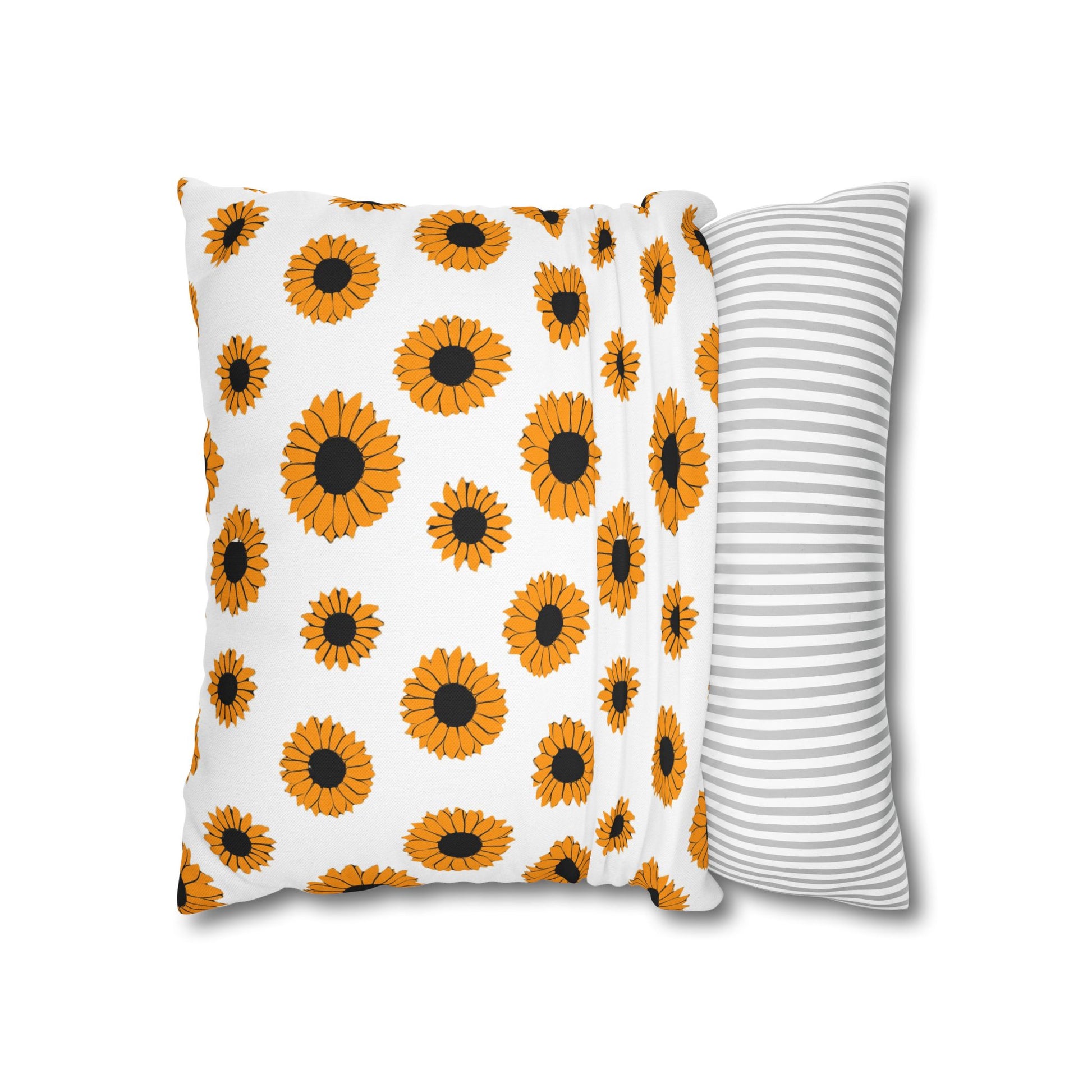 Sunflowers Spun Polyester Square Pillowcase, Artsulli - Art is Long, Life is Short, Home Decor, , , , , , , 