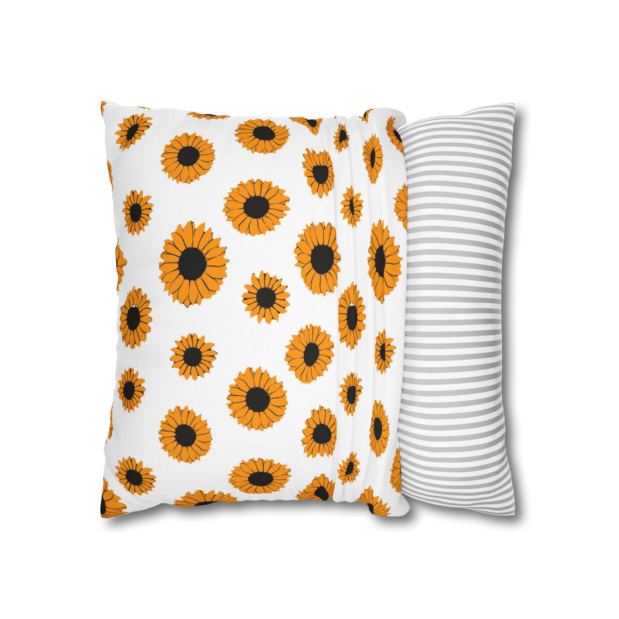 Sunflowers Spun Polyester Square Pillowcase, Artsulli - Art is Long, Life is Short, Home Decor, , , , , , , 