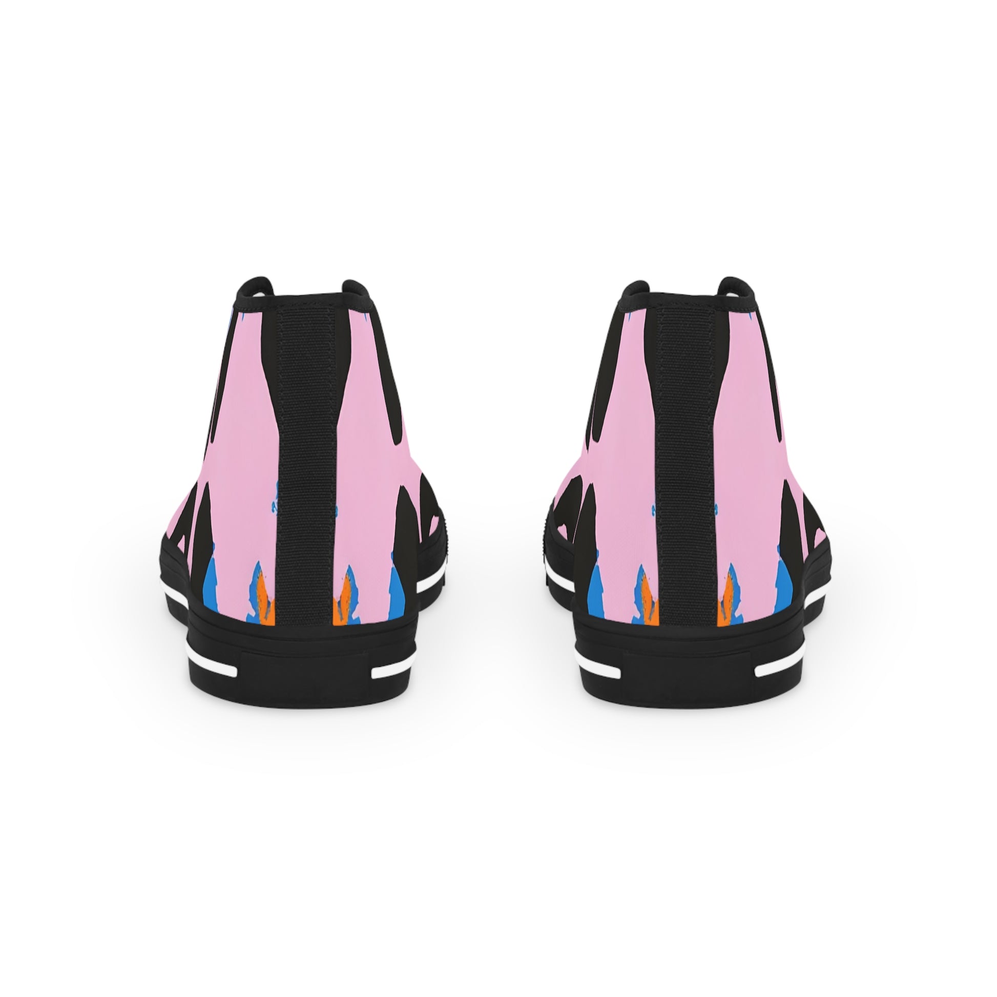 90s Neon Men's High Top Sneakers, Artsulli - Art is Long, Life is Short, Shoes, , , , , , , 