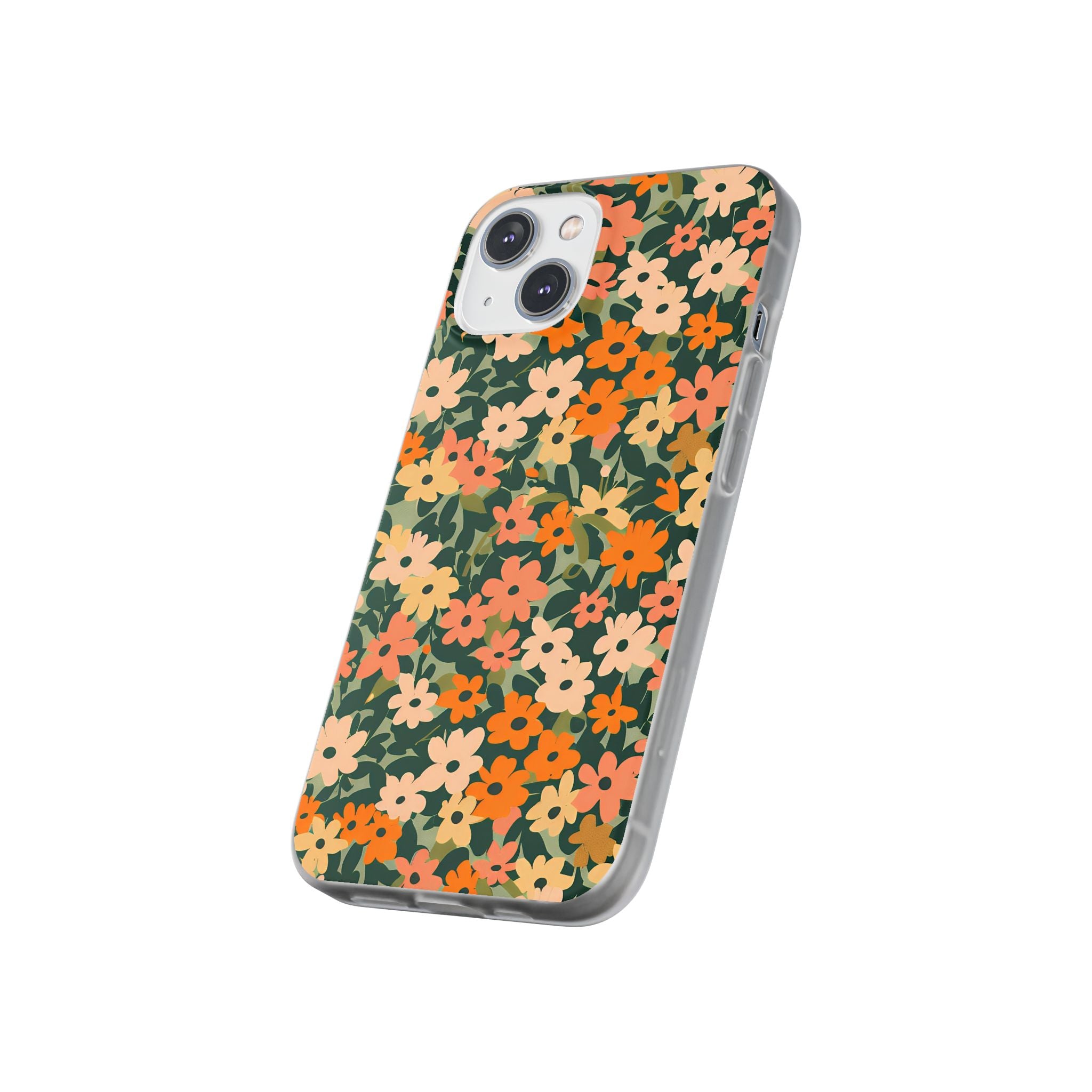 Vibrant Floral Clear Phone Case, Artsulli - Art is Long, Life is Short, Phone Case, , , , , , , 