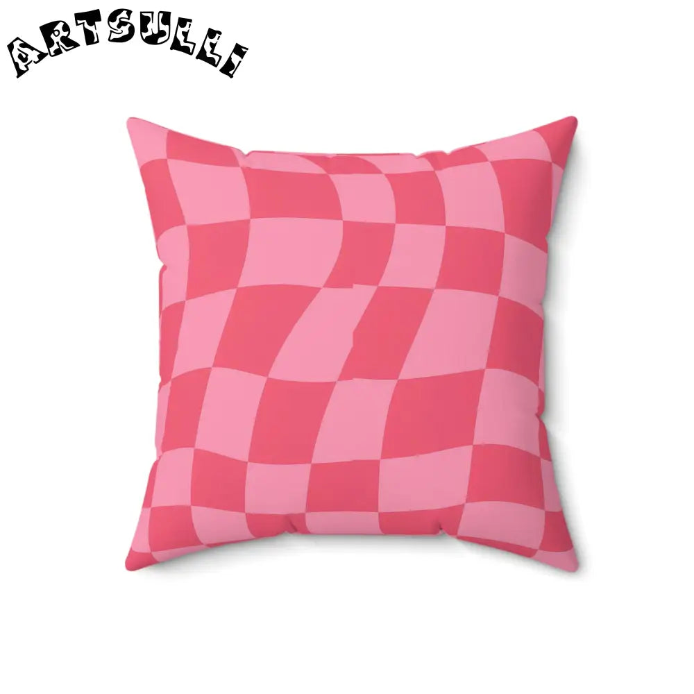JAKKOUTTHEBXX Race Track Women Checkerboard Hot Pink Spun Polyester