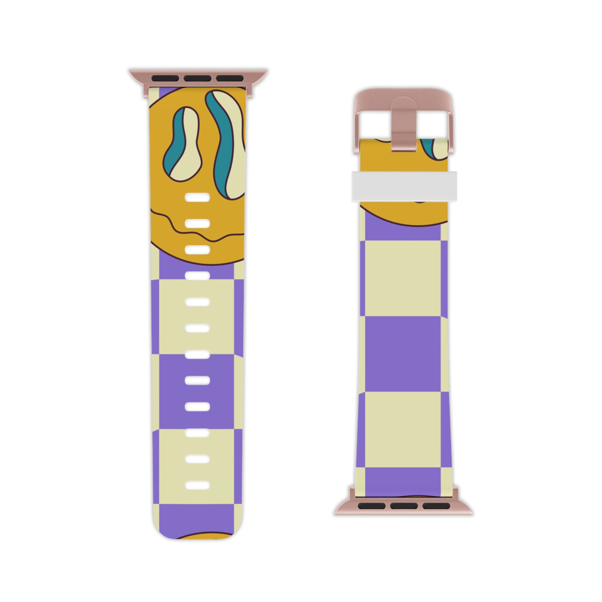 Trippy Flower Power Motifs Watch Band for Apple Watch, Artsulli - Art is Long, Life is Short, Accessories, , , , , , , 