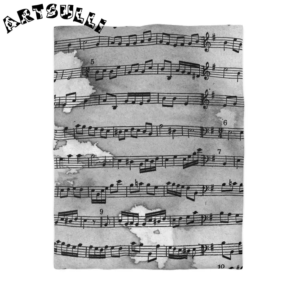 JAKKOUTTHEBXX Distressed Sheet Music Duvet Cover 2025