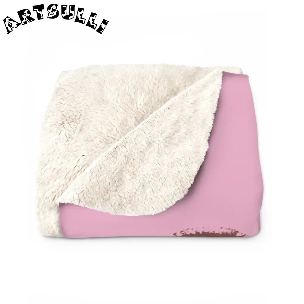 JAKKOUTTHEBXX Cozy Fleece Blanket with Pink Leopard Print 2025