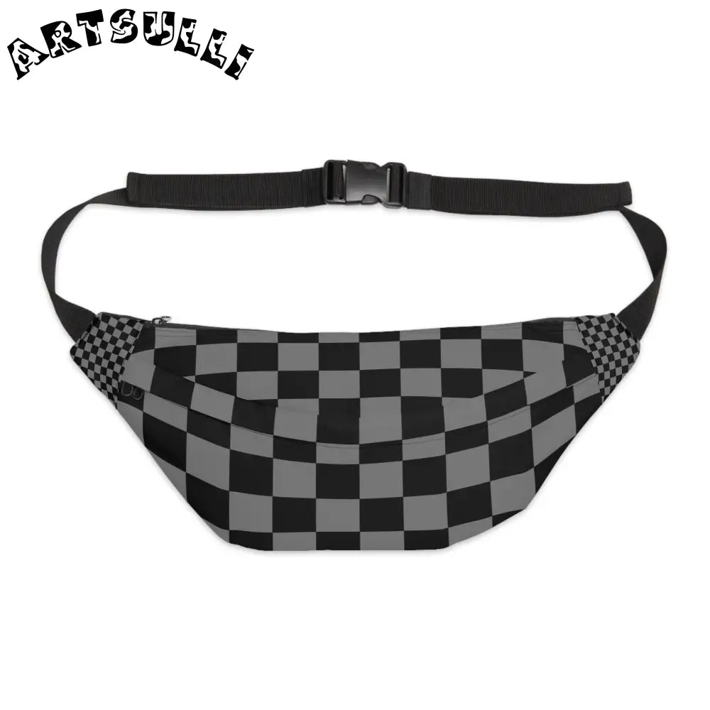 8K Void Surfer Large Fanny Pack, Artsulli - Art is Long, Life is Short, Bags, Size, 8" × 9" × 4'', , , , , 11494904625127297460
