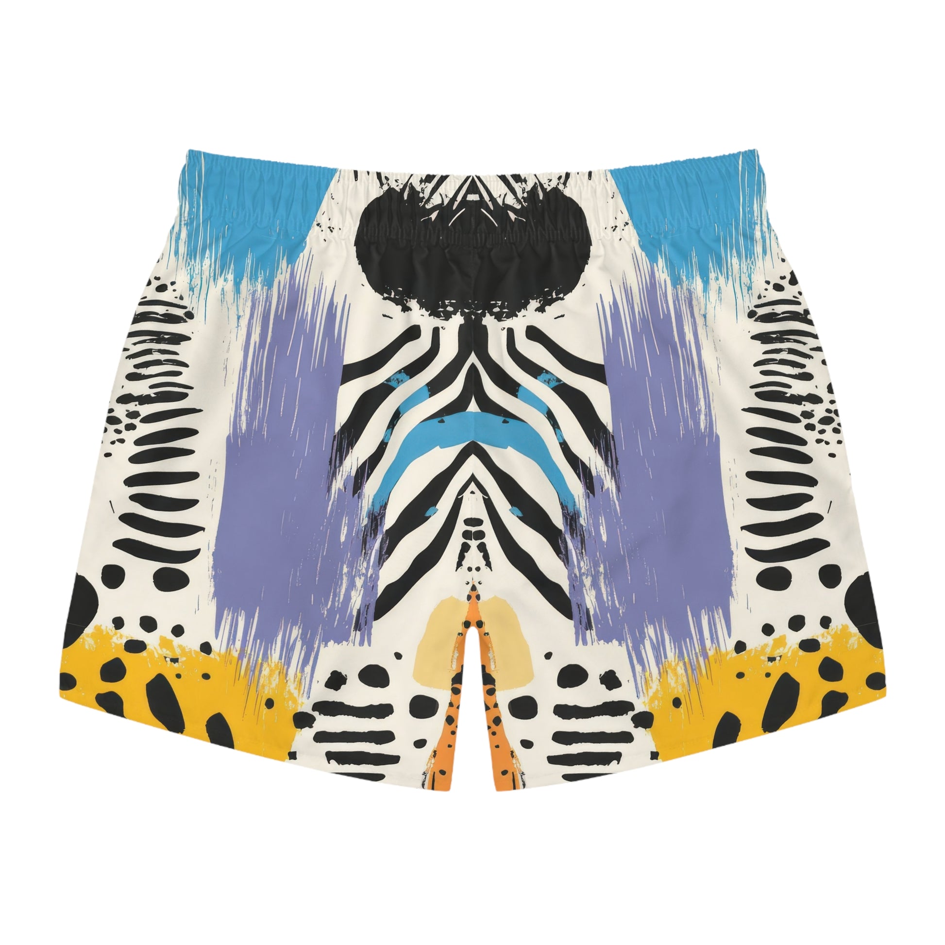 Rae Zebra Rhapsody II Swim Trunks (AOP), Artsulli - Art is Long, Life is Short, All Over Prints, , , , , , , 