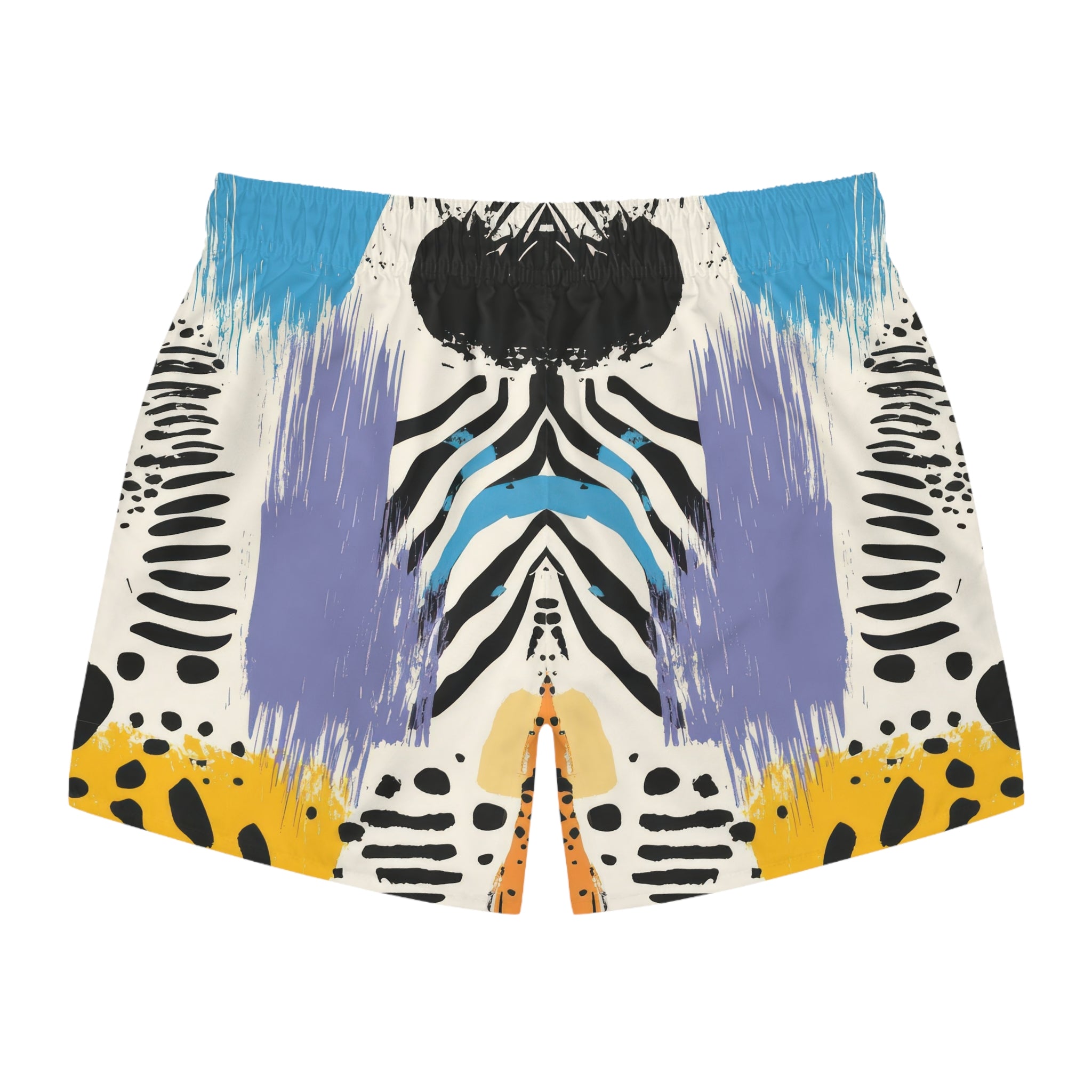 Rae Zebra Rhapsody II Swim Trunks (AOP), Artsulli - Art is Long, Life is Short, All Over Prints, , , , , , , 