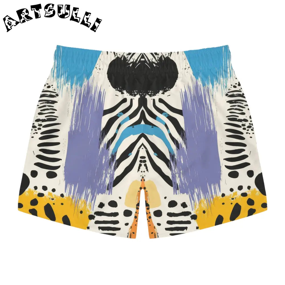 JAKKOUTTHEBXX Rae Zebra Rhapsody II Swim Trunks (AOP) JAKKOUTTHEBXX