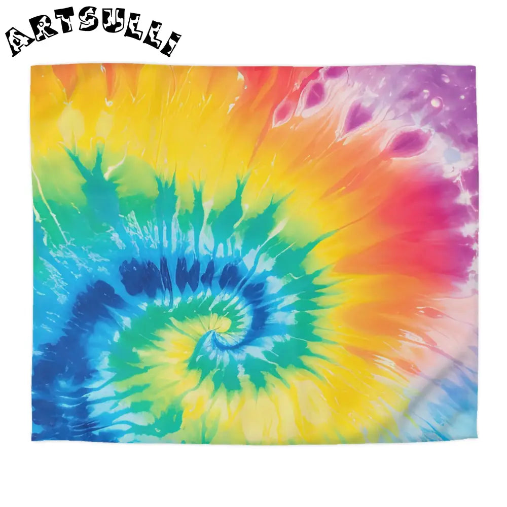 JAKKOUTTHEBXX Tie Dye Spiral Rainbow Duvet Cover 2025