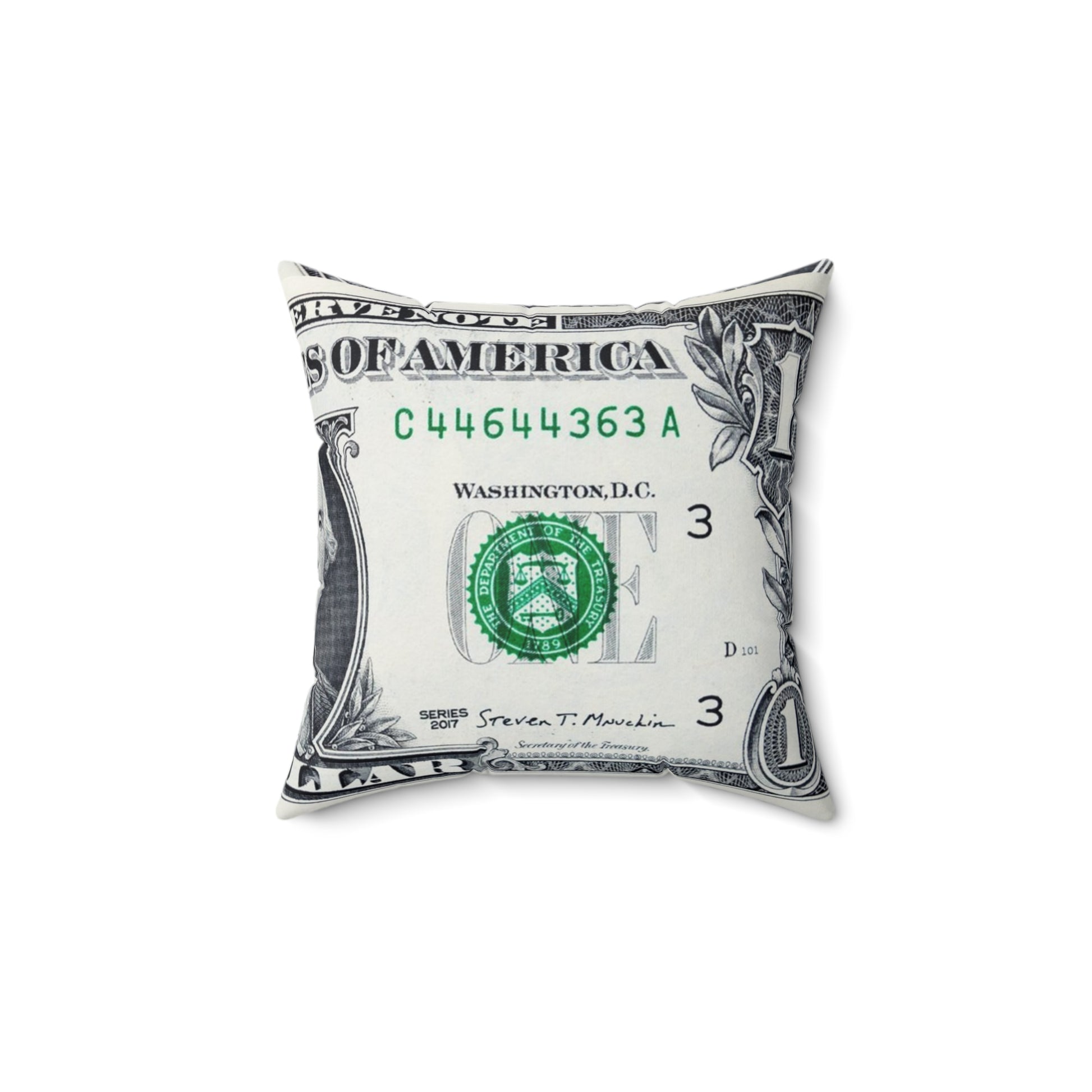 Money Collage Faux Suede Square Pillow, Artsulli - Art is Long, Life is Short, Home Decor, , , , , , , 
