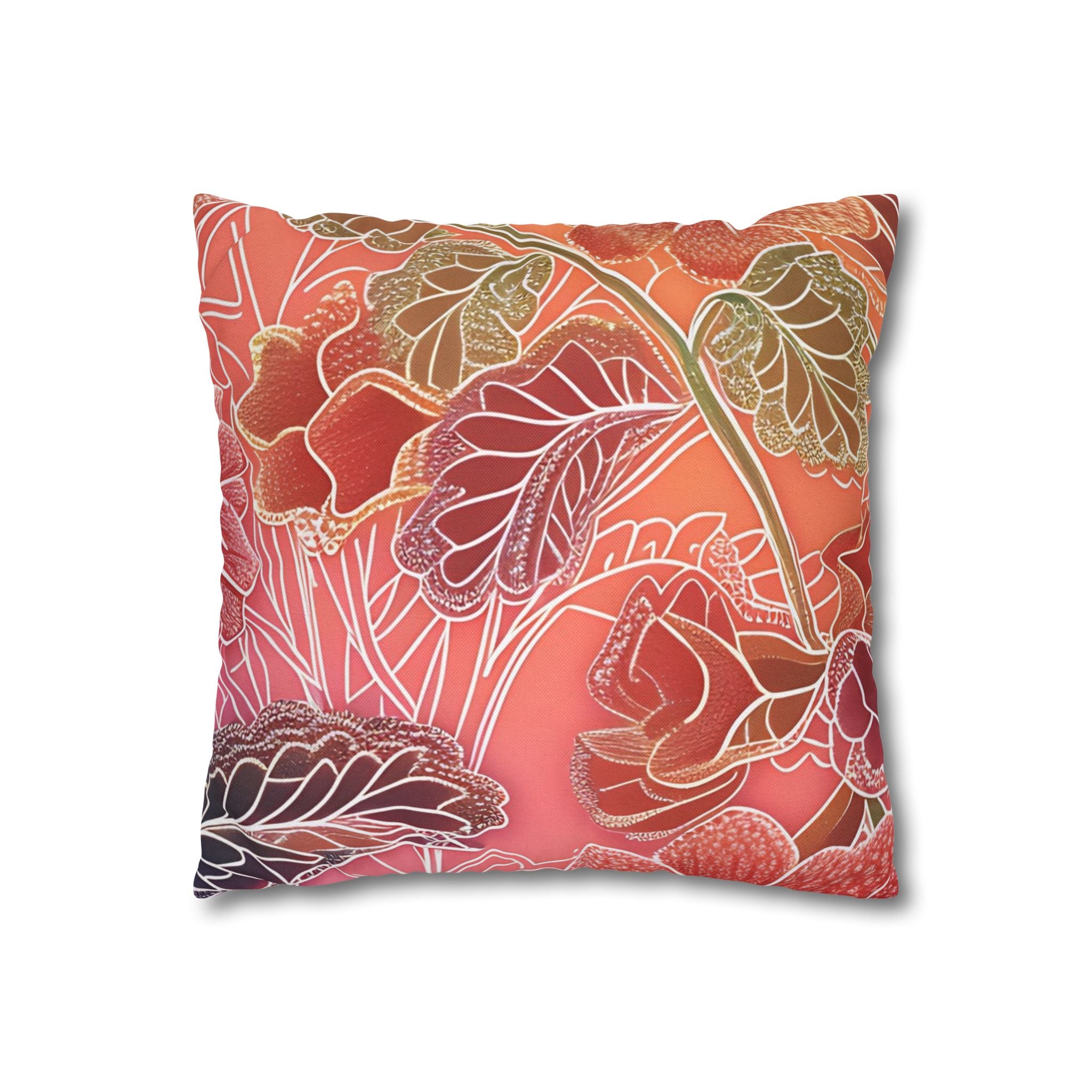 Spun Polyester Square Pillowcase