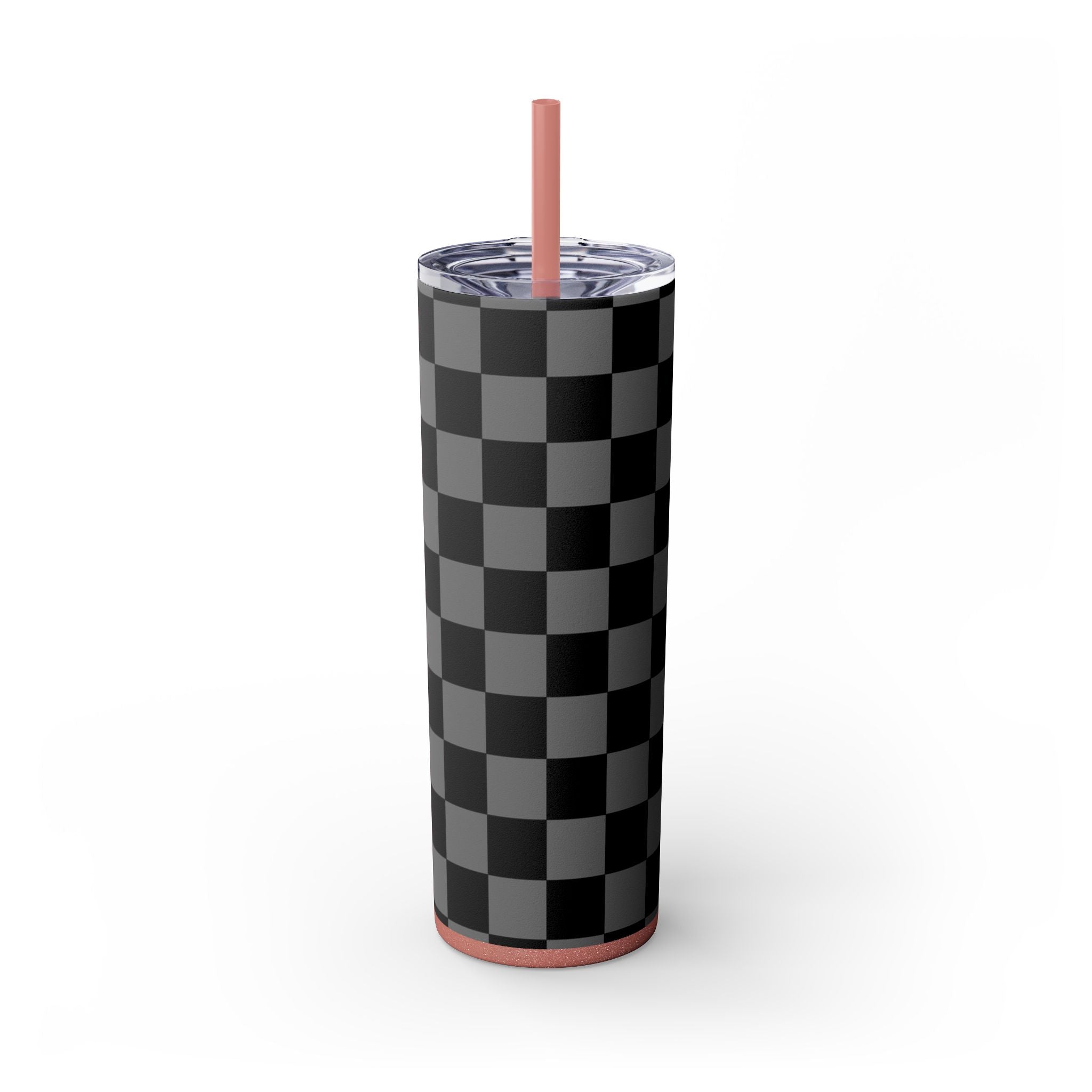 8K Void Surfer Skinny Tumbler with Straw, 20oz, Artsulli - Art is Long, Life is Short, Mug, Finish, Glossy, Color, Glitter Dusty Rose, Size, 20oz, 34191257771459426847