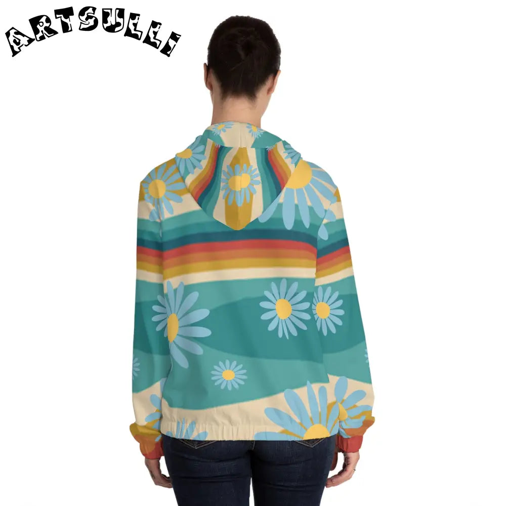 JAKKOUTTHEBXX Psychedelic Floral Hills Multi-Color Women’s Full-Zip