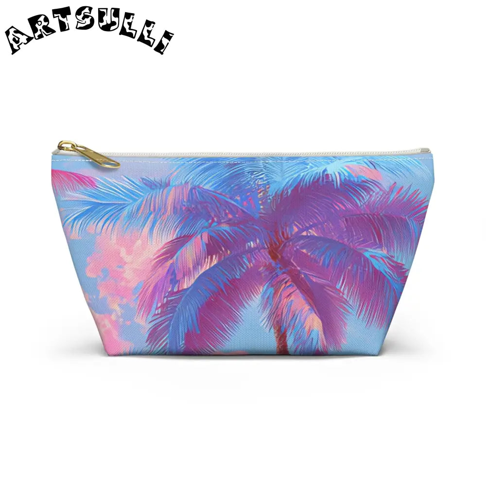 JAKKOUTTHEBXX Ethereal Pastel Palms Accessory Pouch w T-bottom