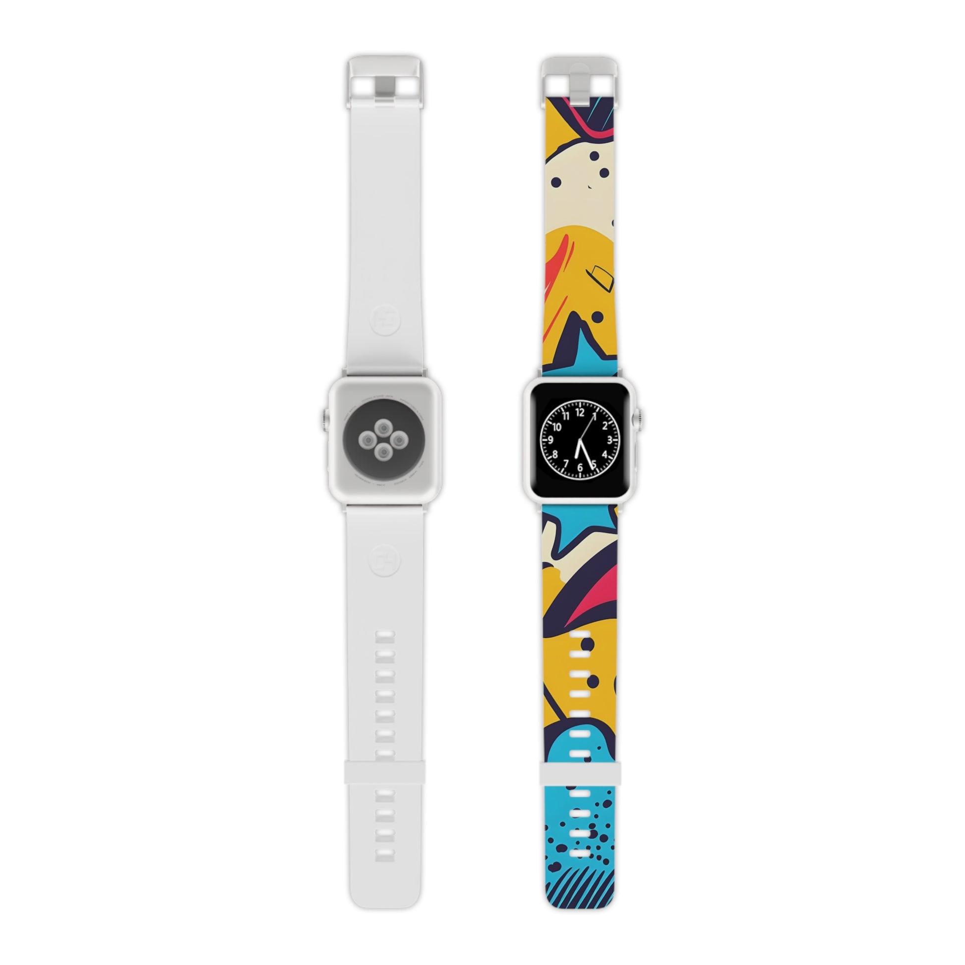 Comic x Pop Art Watch Band for Apple Watch, Artsulli - Art is Long, Life is Short, Accessories, Size, 8'' × 0.75'' / 42 - 44 mm, Color, Silver, , , 22351540555093435080